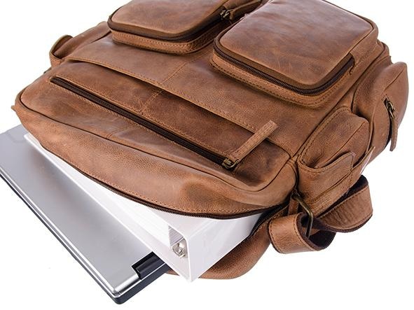 GreenLand Nature Messenger Bag »Montenegro«, aus echtem Leder mit  praktischen Vortaschen bestellen | BAUR