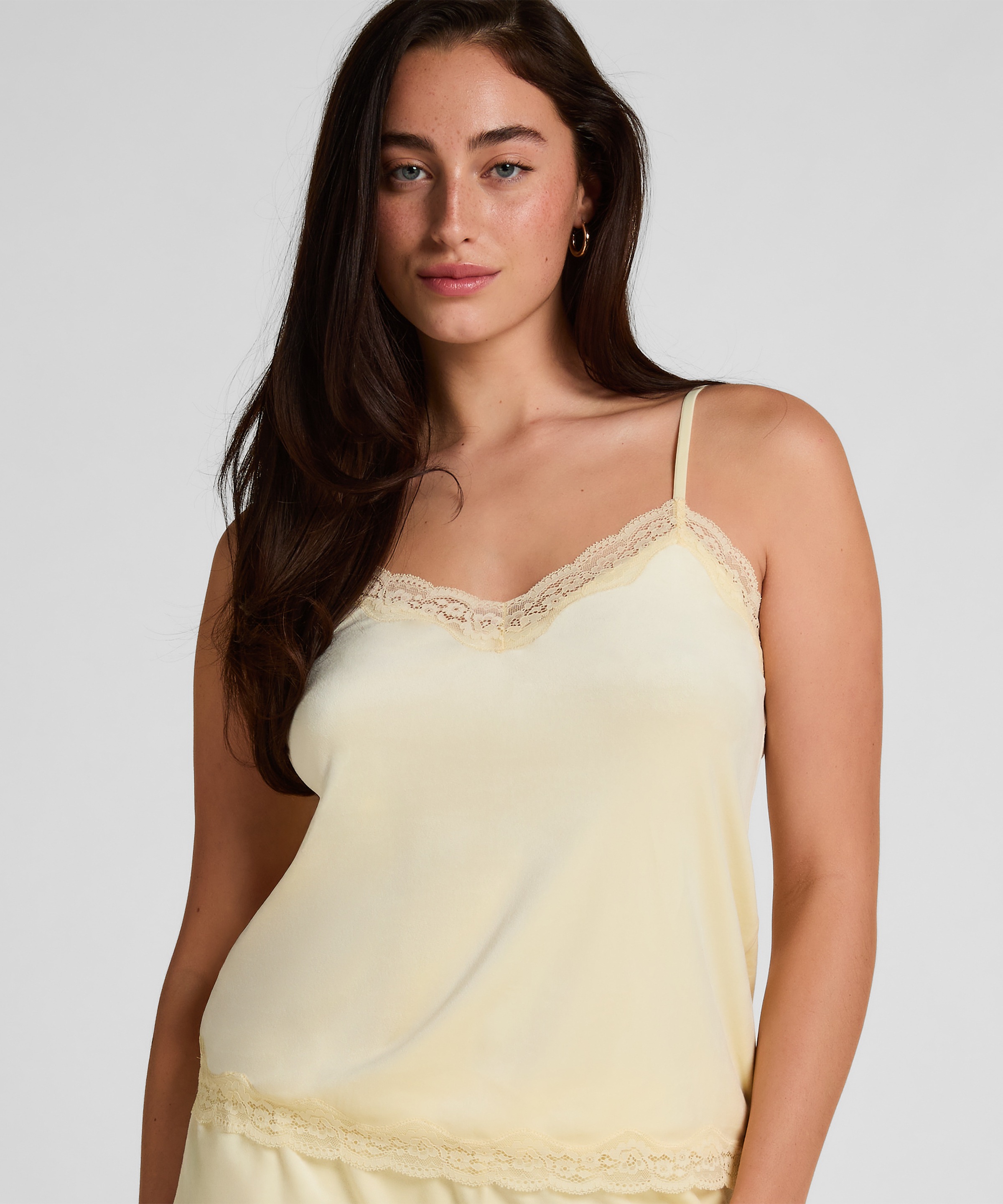 Hunkemöller Pyjama "Cami Top Velours Lace" günstig online kaufen