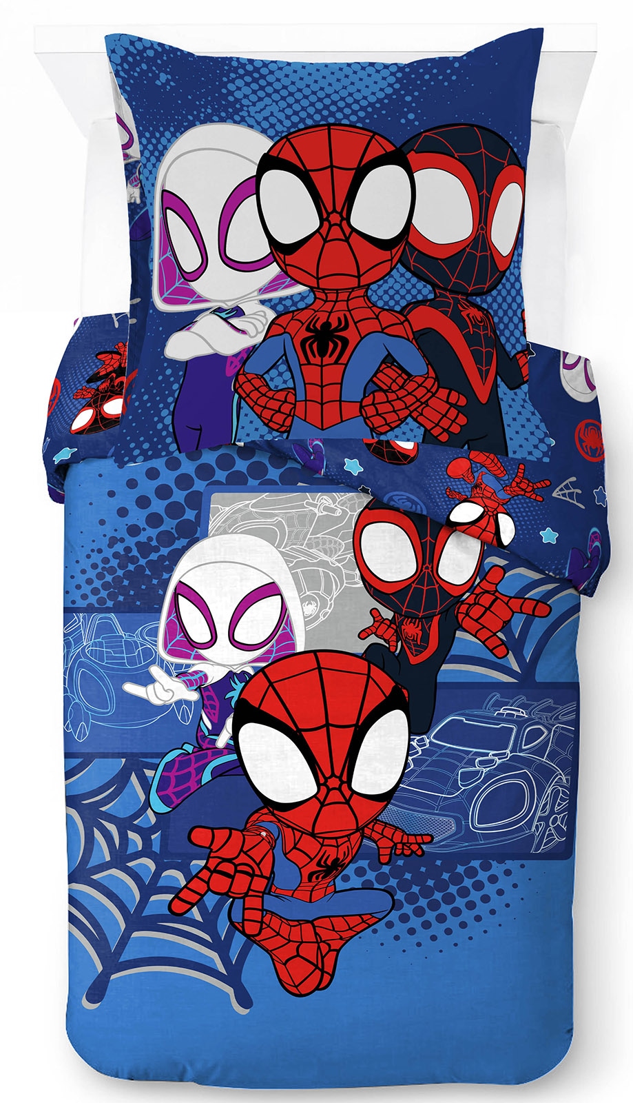 MARVEL Kinderbettwäsche "Marvel Spidey Bettbezug-Set 135x200 cm + Kissenbez günstig online kaufen