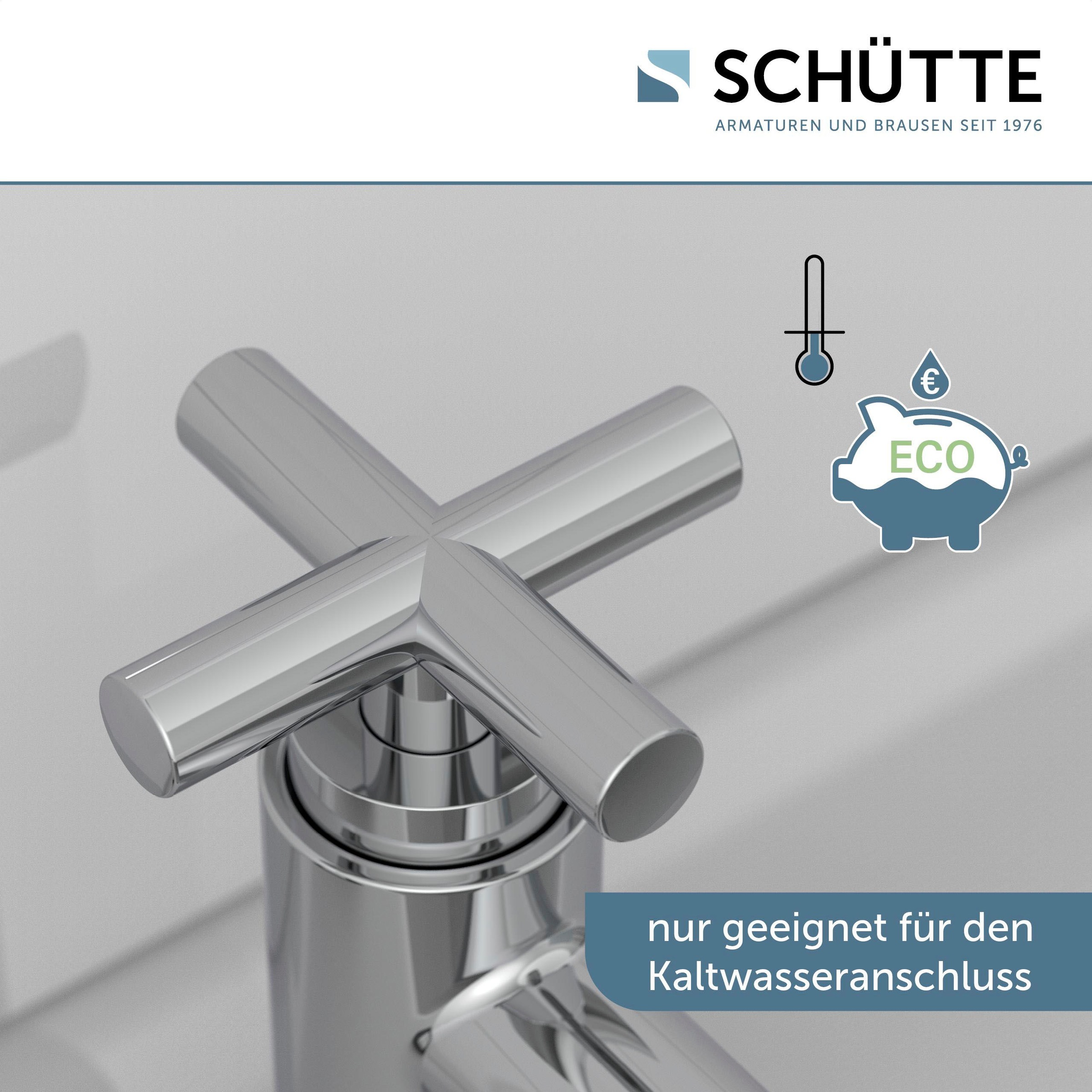 Schütte Waschtischarmatur »Matao«, Kaltwasser, Chrom