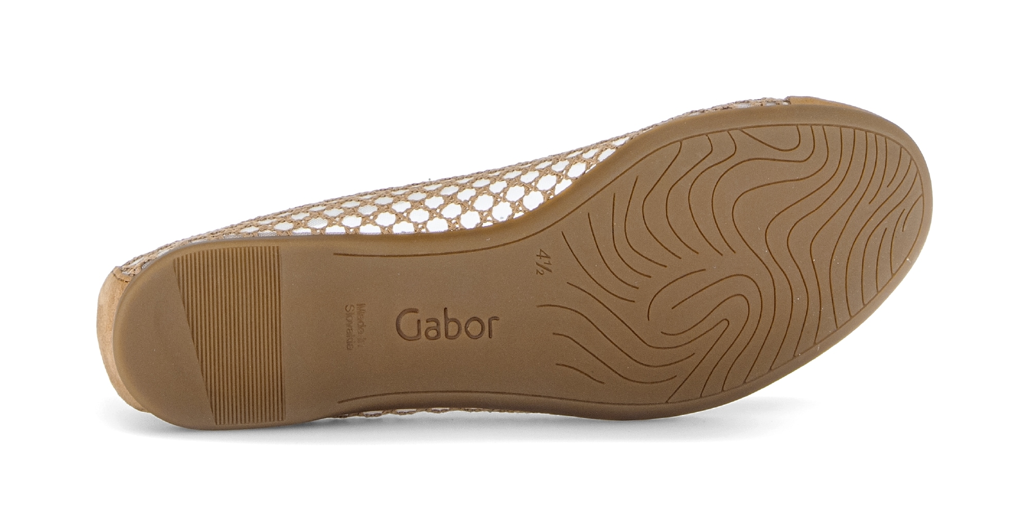 Gabor Ballerina  Frühlingsschuh, Schlupfschuh in sommerlicher Häkeloptik