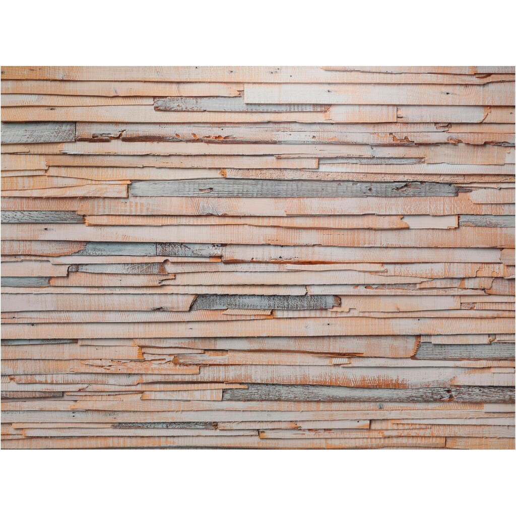 Komar Fototapete »Whitewashed Wood«, 368x254 cm (Breite x Höhe), inklusive Kleister