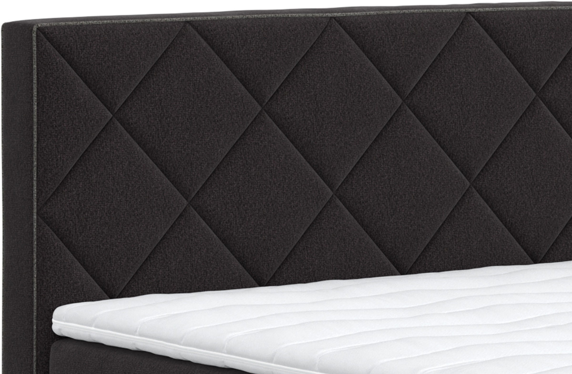 COTTA Boxspringbett »Tower inkl. Bettkasten, mit Keder in abgesetzter Farbe« in verschiedenen Breiten, Härtegraden und Farben erhältlich