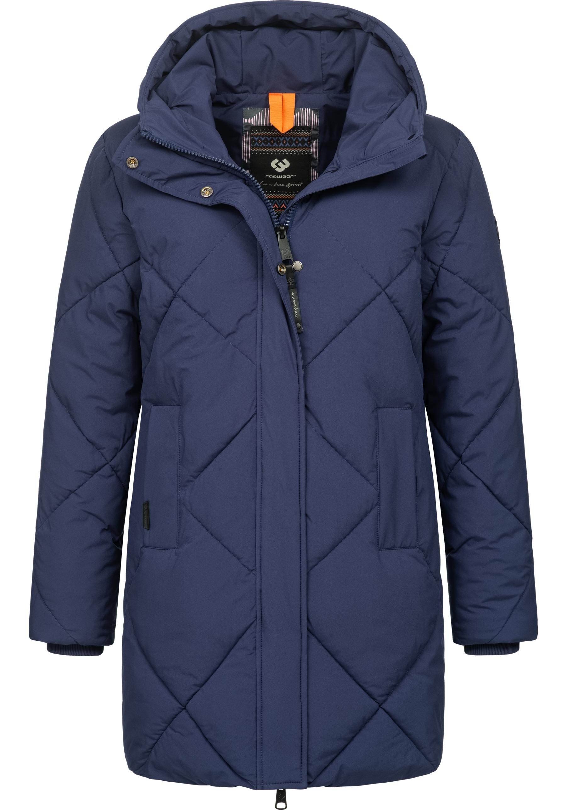Ragwear Steppmantel »Diamanta«, Wasserdichter Damen Kurzmantel mit Kapuze