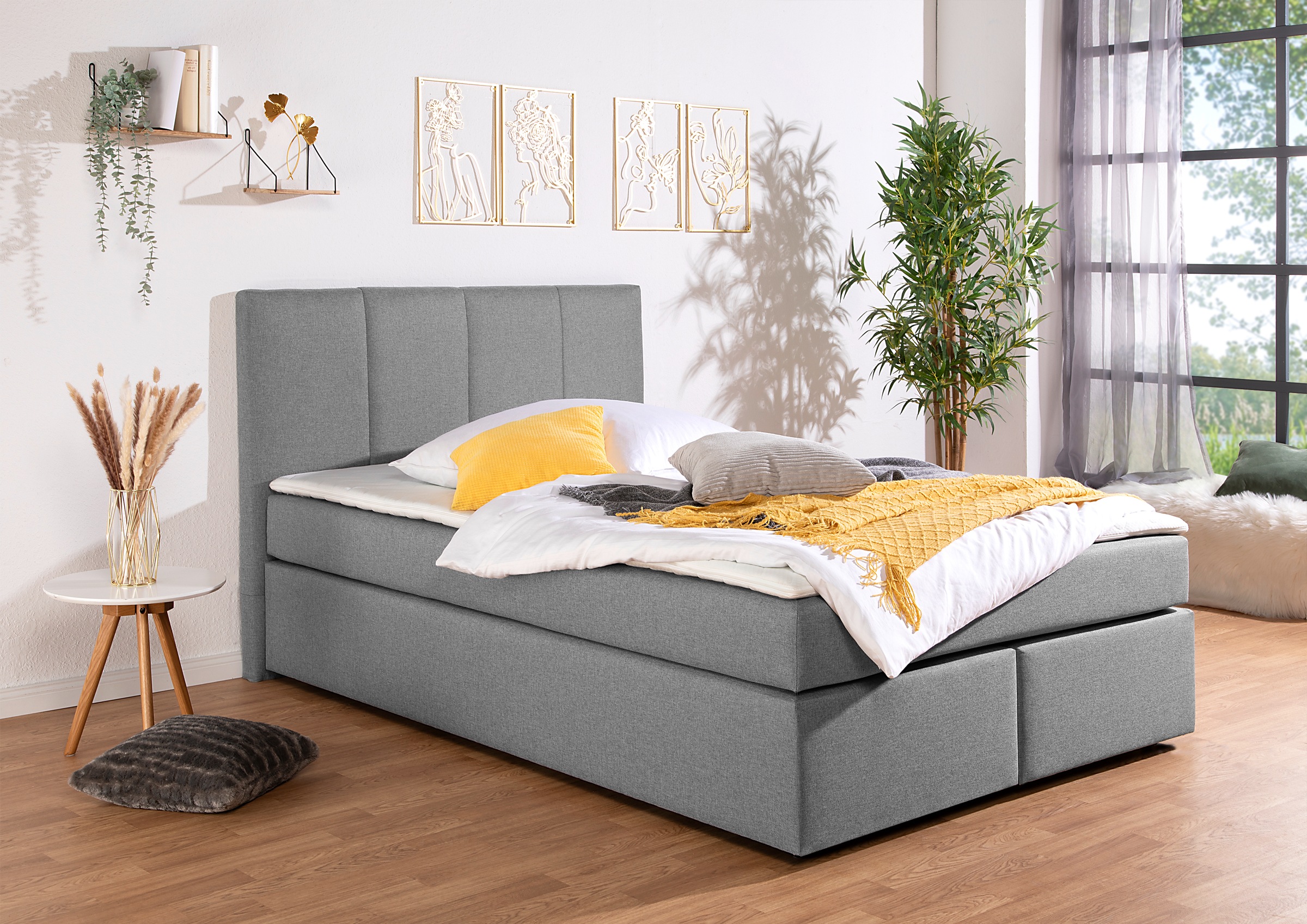 Home affaire Boxbett "Fidan" wahlweise mit Bettkasten, in H2, H3 & H4 erhältilich