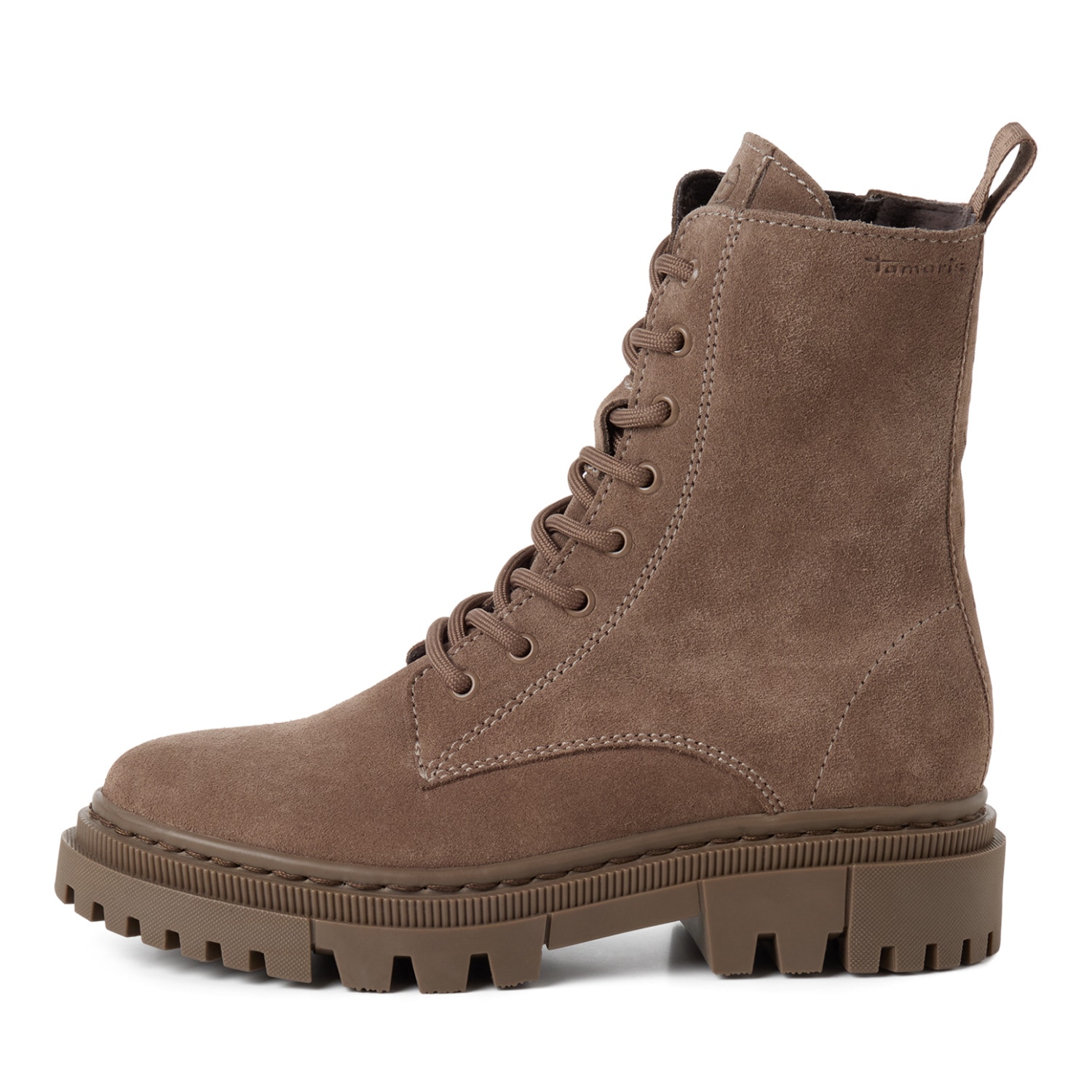 Tamaris Schnürboots  Blockabsatz, Schnürstiefelette mit praktischem Innenreißverschluss