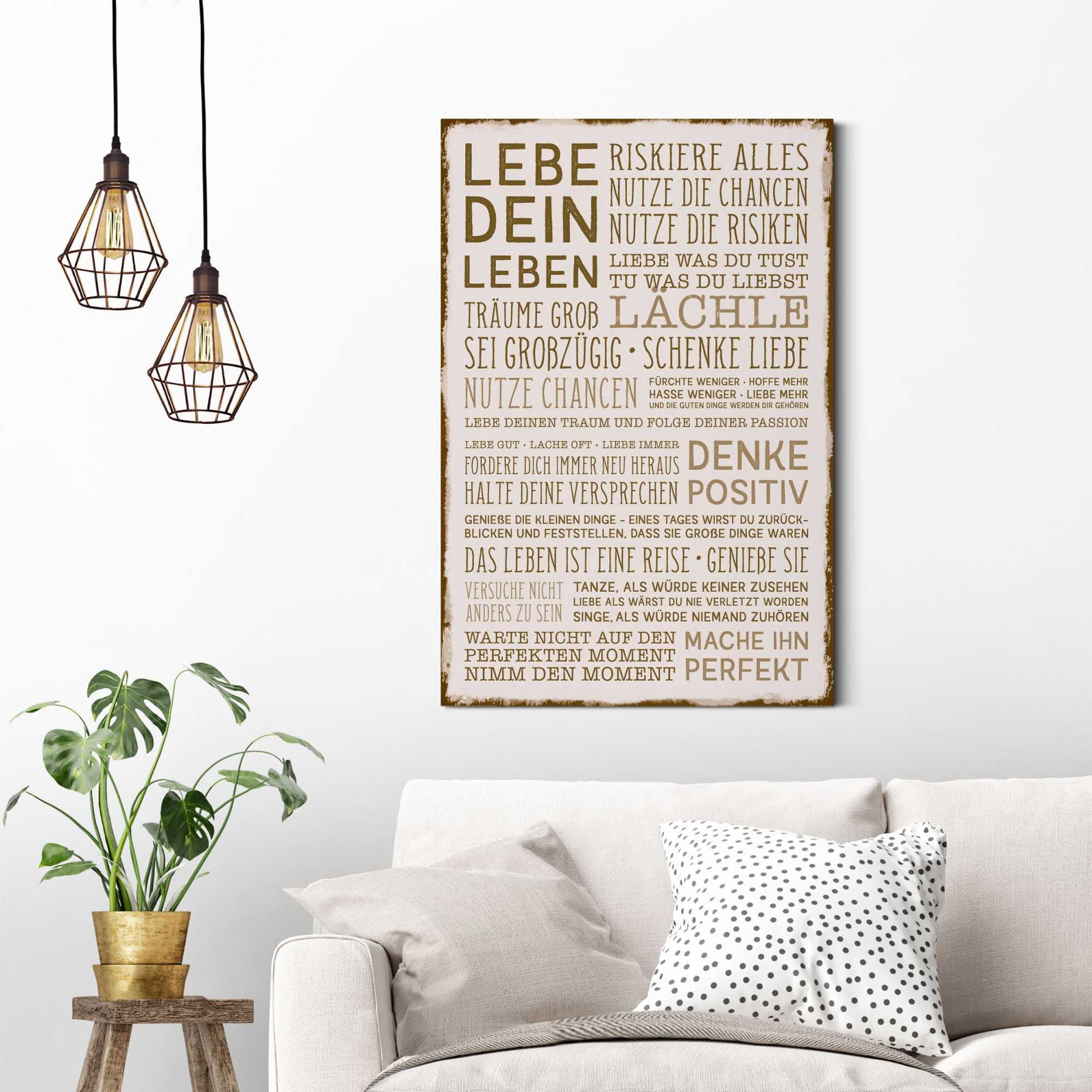 Reinders Deco-Panel "Denke positiv"