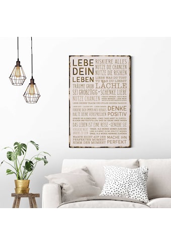 Reinders! Deco-Panel »Denke positiv«