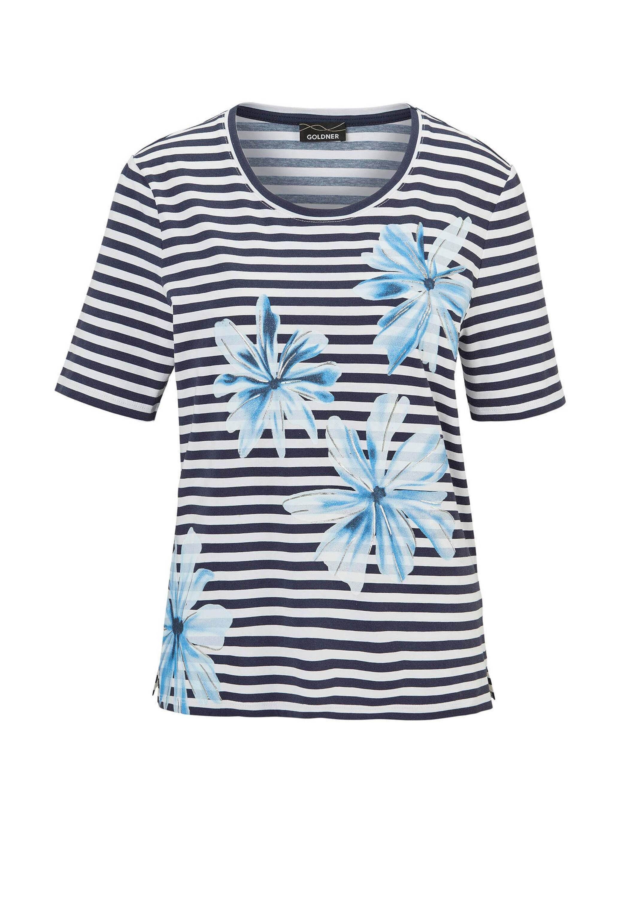 GOLDNER Kurzarmshirt "Shirt in maritimem Look" keine/nicht relevant günstig online kaufen