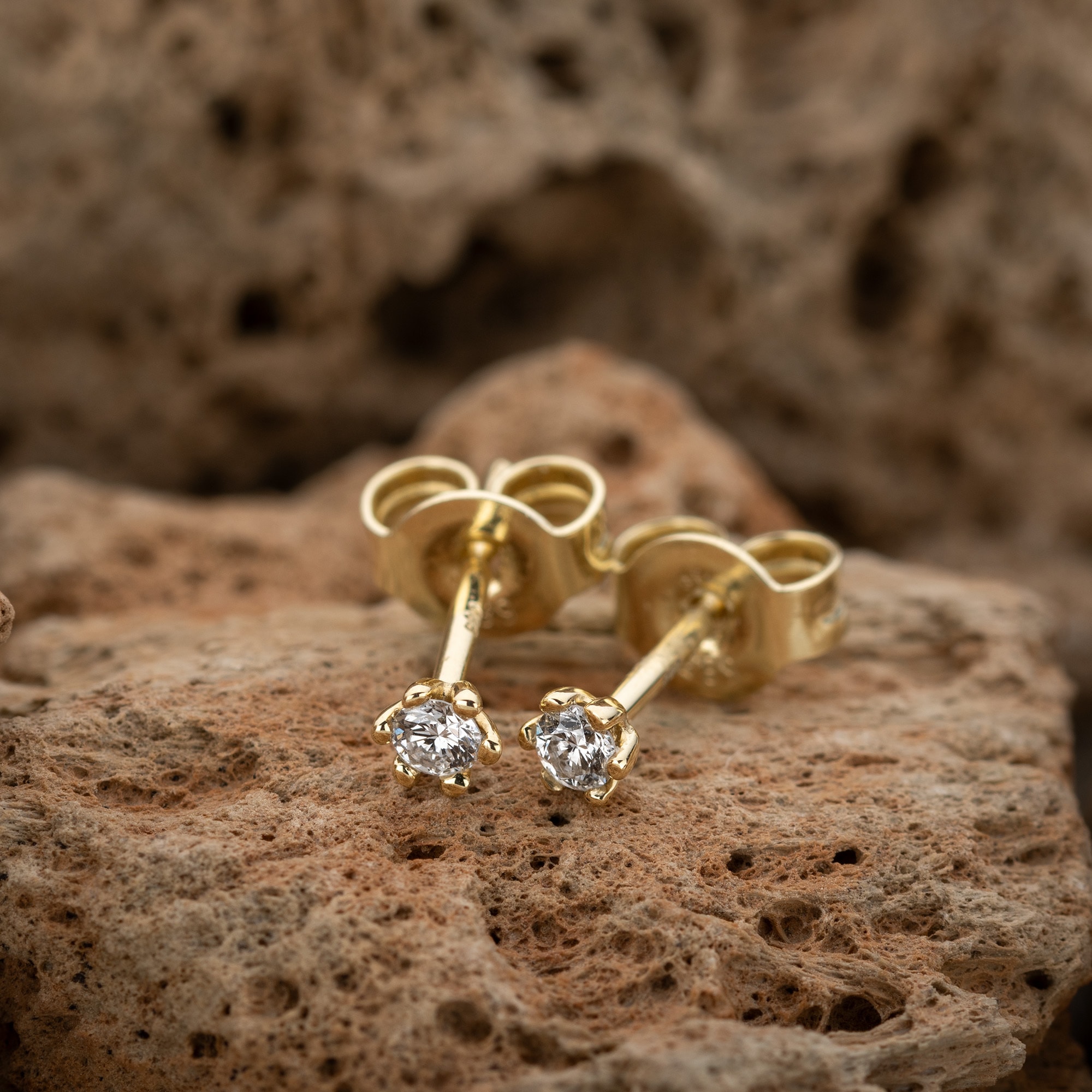 Orolino Paar Ohrstecker »585 Gold mit 2x Brillant zus. 0,10ct.«