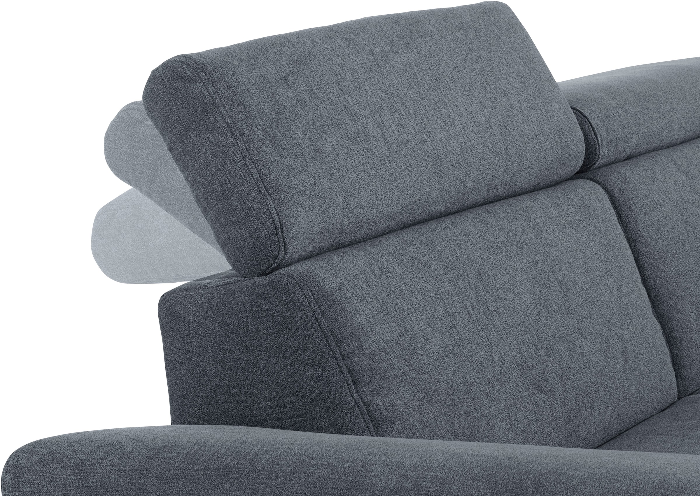 Places of Style 2,5-Sitzer kaufen BAUR »Trapino wahlweise mit Rückenverstellung, Luxus-Microfaser | Luxus«, Lederoptik in