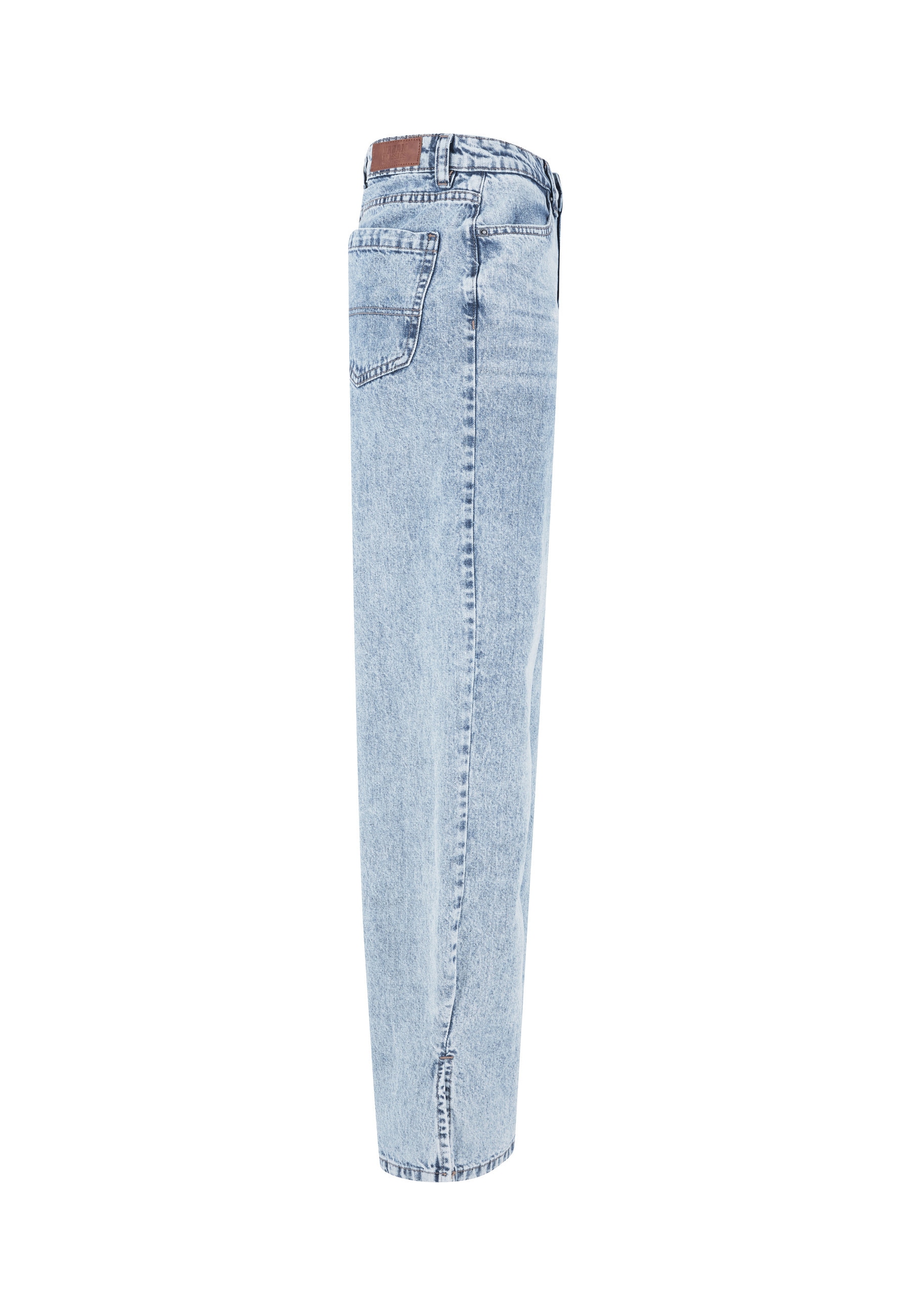 URBAN CLASSICS Bequeme Jeans »Urban Classics Damen Ladies Wide Leg Slit Denim«