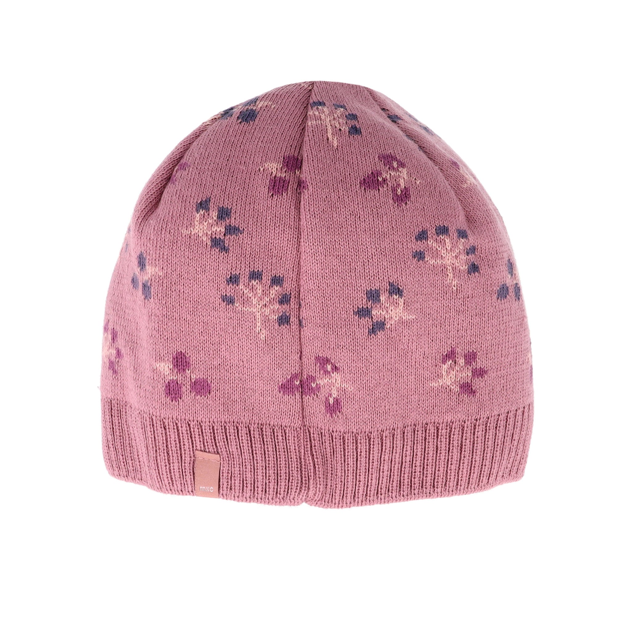 MAXIMO Jungen Strickmütze, rosa, Gr. 55, gemustert, Strick, Baumwolle, Mützen, aus Baumwolle, gefüttert, gemustert