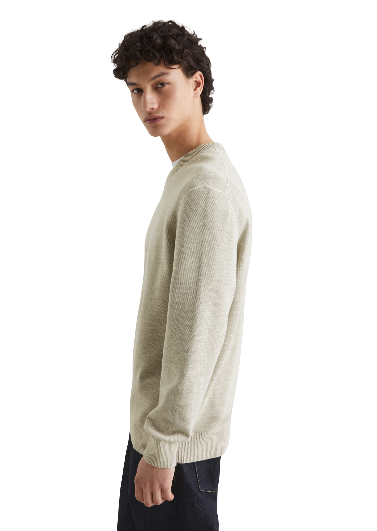 Marc O'Polo DENIM Rundhalspullover »in Double-Face-Qualität«
