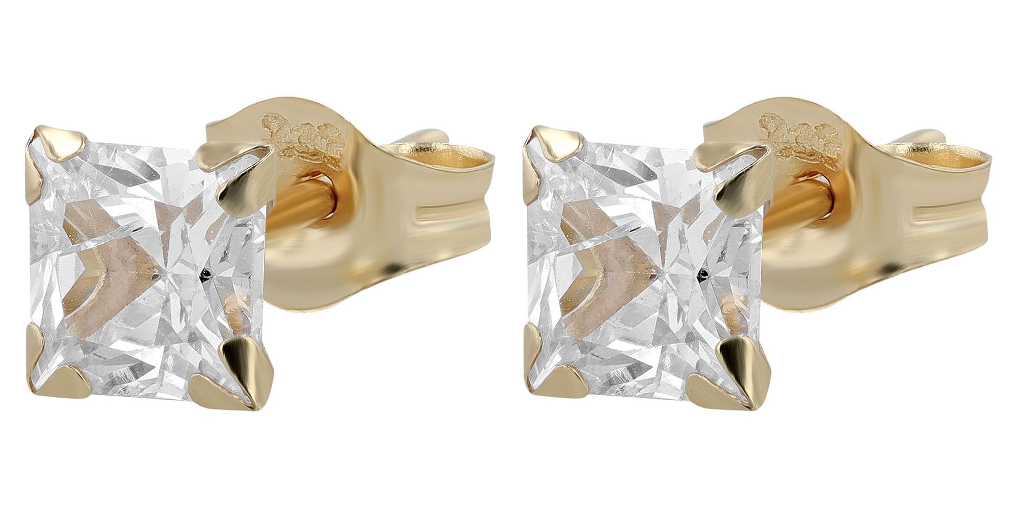 Adelia´s Paar Ohrhänger "Ohrringe – Ohrstecker aus 333 Gold mit Zirkonia" Perfekt als Geschenk für besondere Menschen