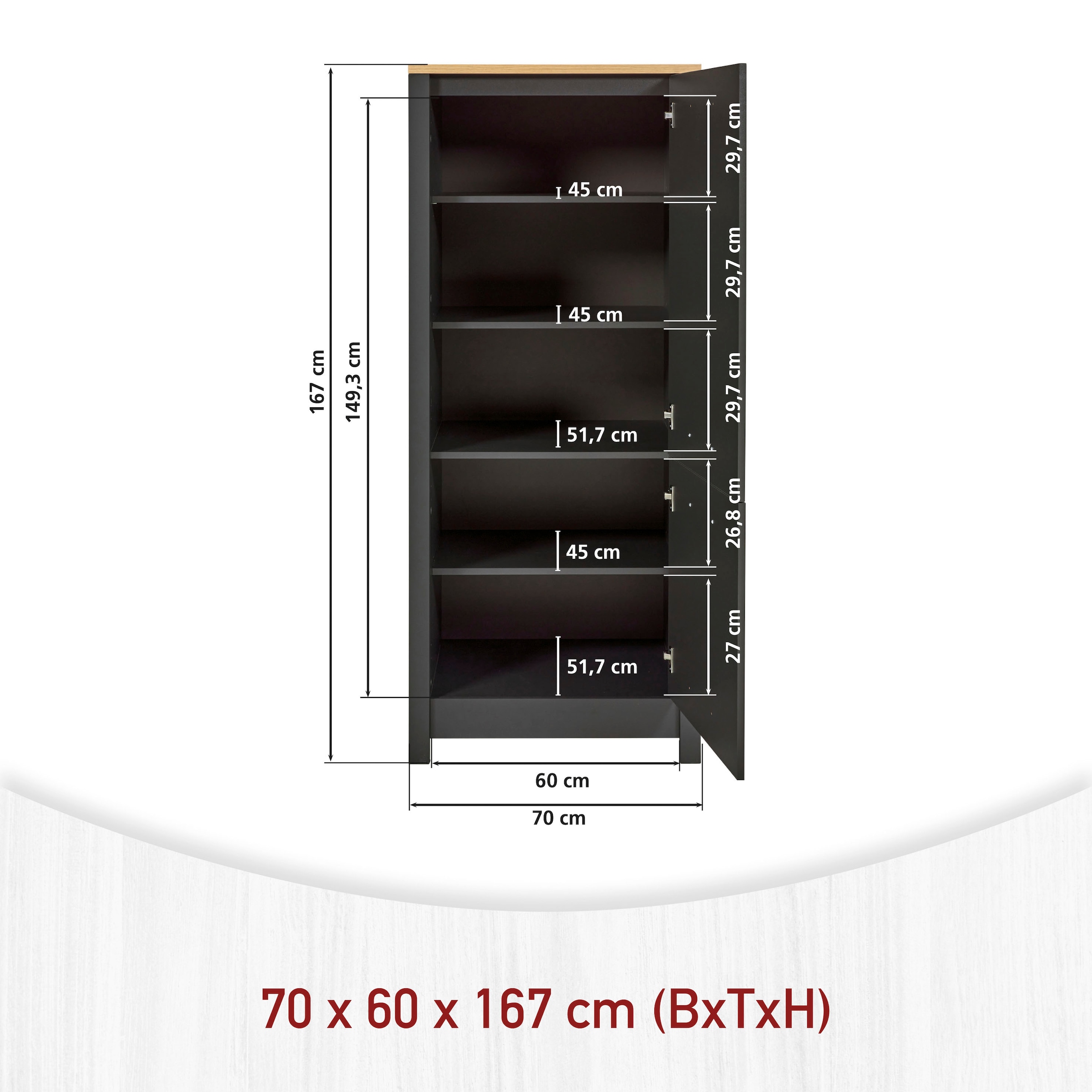 Inter Link Küchenzeile »Carbona, Einbauküche, Küchenblock, Küchenmodul, Kompaktküche« Ohne E-Geräte für Spülmaschine Kochfeld Backofen Kühlschrank B: 430 cm