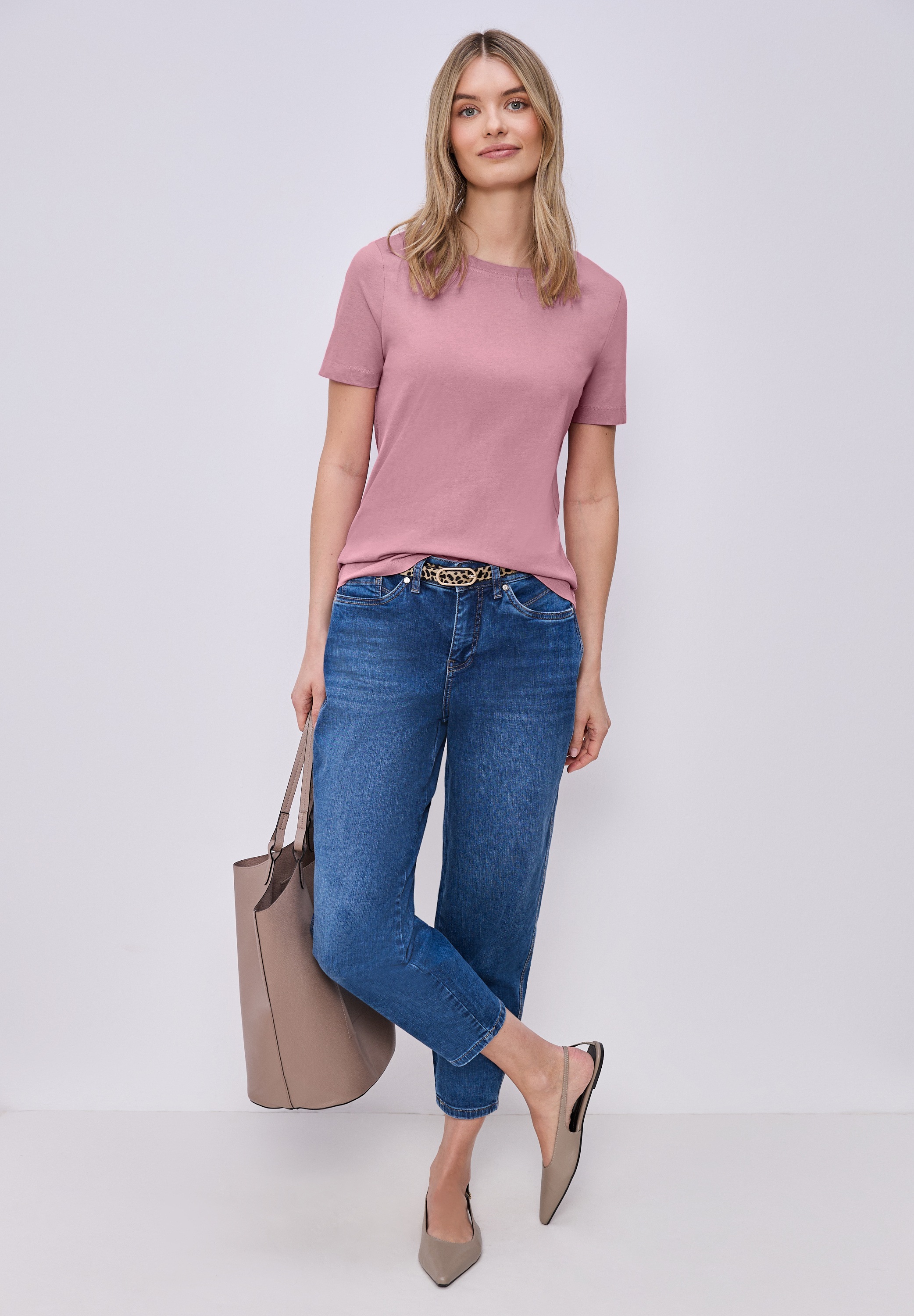 Thumbnail - STREET ONE T-Shirt in Unifarbe