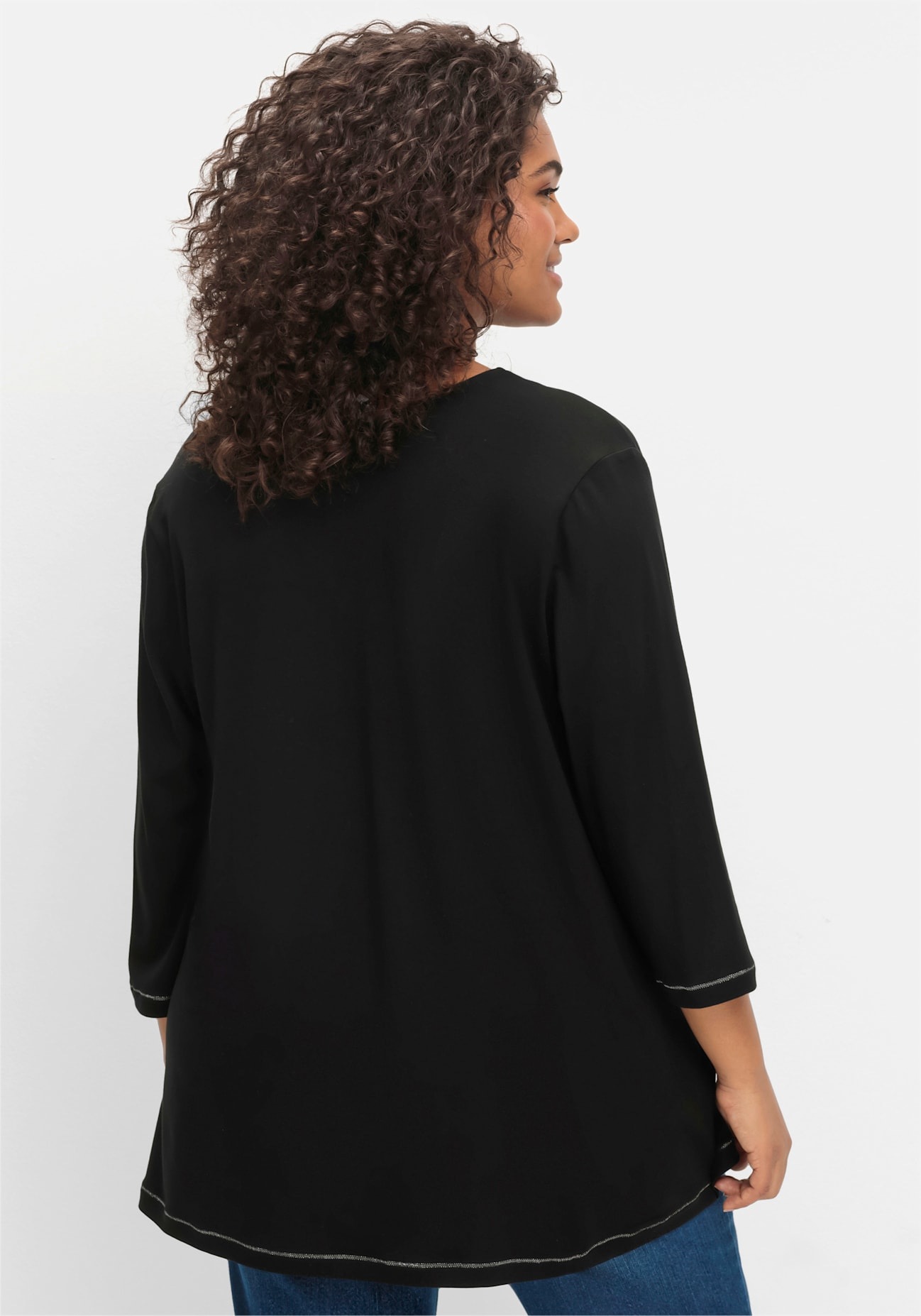 Sheego 3/4-Arm-Shirt »3/4-Arm-Shirt«, (1 tlg.)