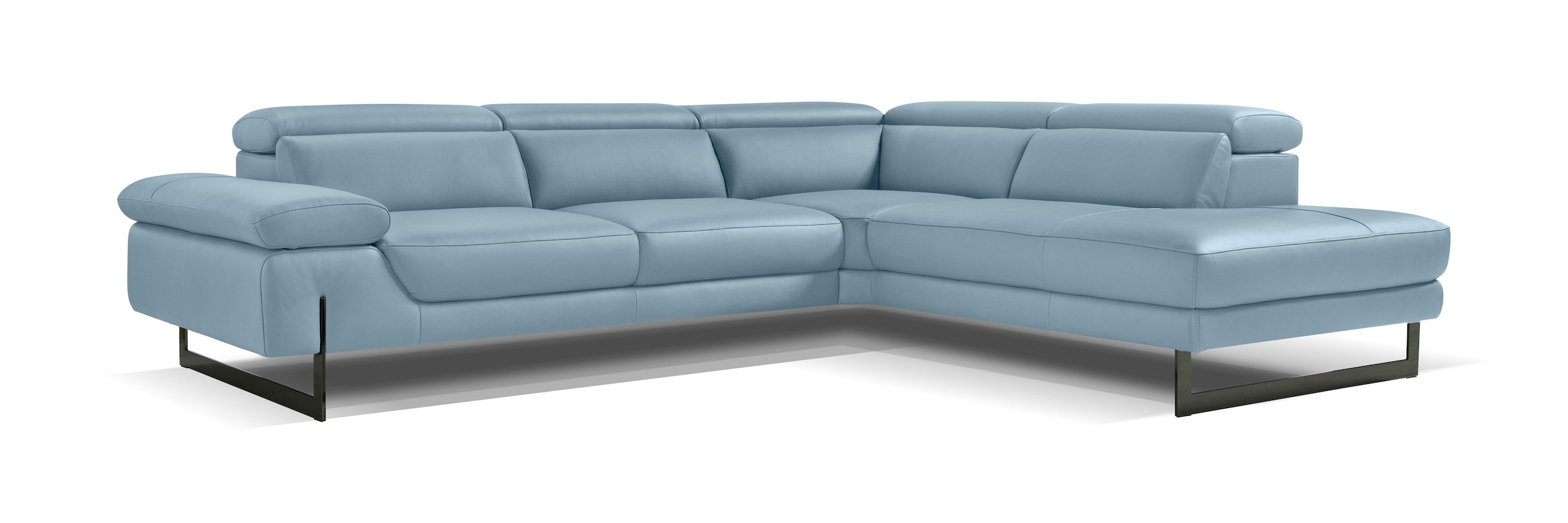 Egoitaliano Ecksofa »Queenie, extravagantes Sofa mit erstklassigem Sitzkomfort«, mit verstellbarer Armlehne und Kopfteilen für Wohlfühlkomfort