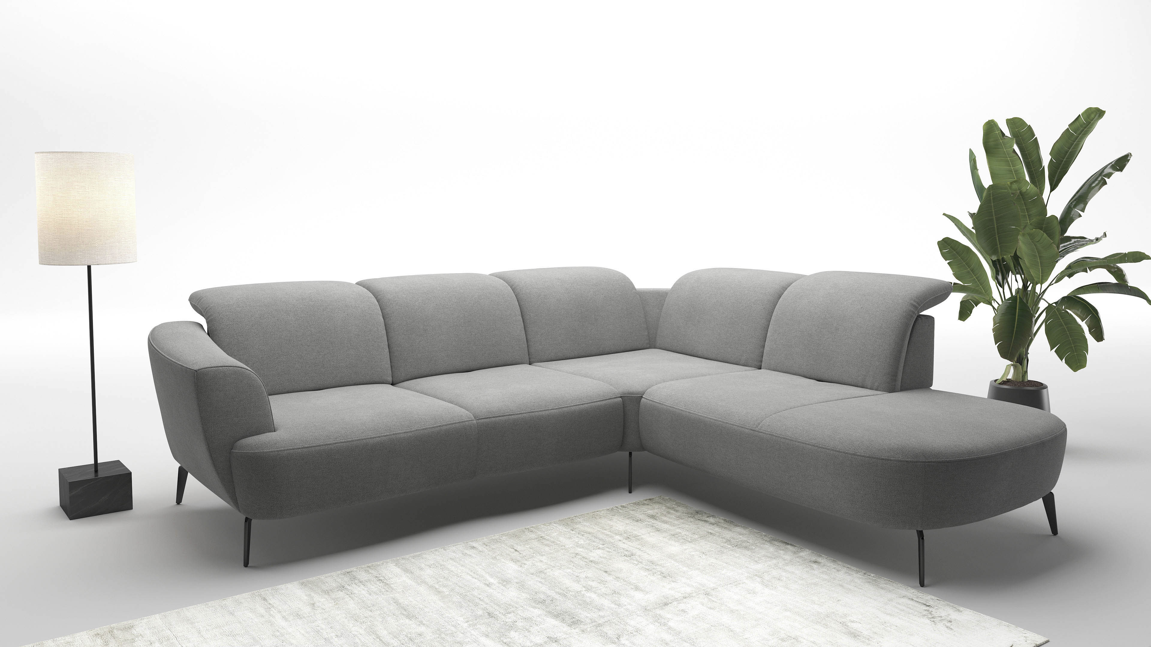 sit&more Ecksofa "Zoe" ink.Sitztiefenverstellung, wahlweise mit Kopfteilverstellung