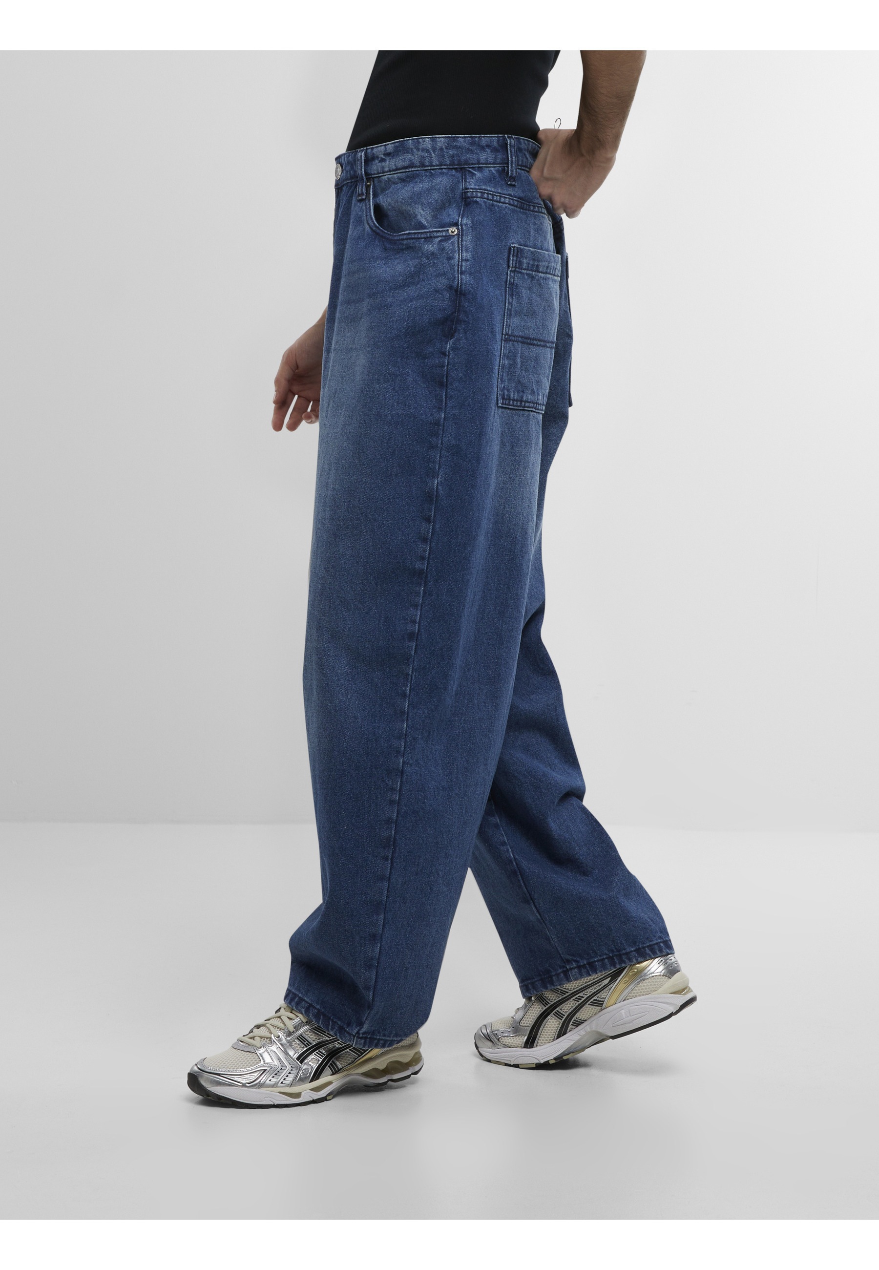 Urban Classics Jean Tapered Heavy Ounce Baggy Mid Deep Blue 33 3