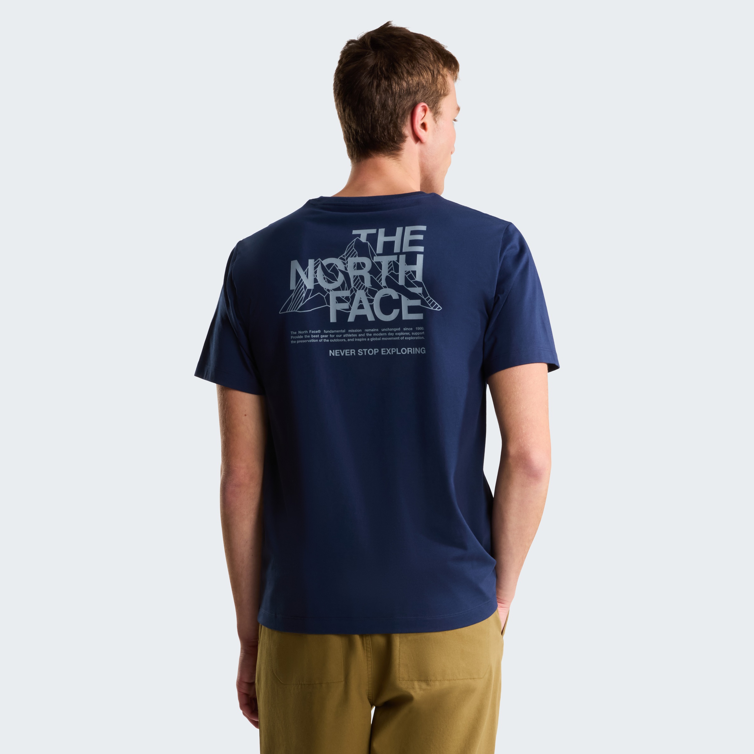 The North Face T-Shirt »M MOUNTAIN SKETCH  REGULAR SHORT SLEEVE TEE-GRAPHIC« 1 tlg. sportlicher Stil, für aktive Erwachsene, für Sport- und Outdoormode