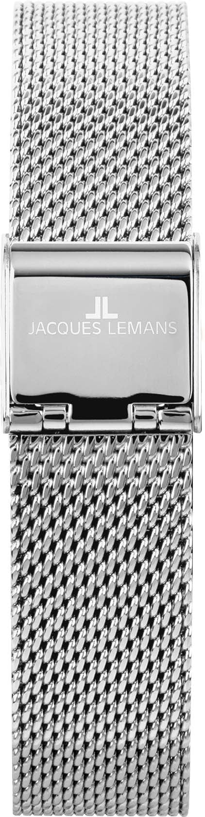 Jacques Lemans Quarzuhr »Milano, 1-2035.1G«, Armbanduhr, Damenuhr, Swarovski-Kristalle, gehärtetes Crystexglas