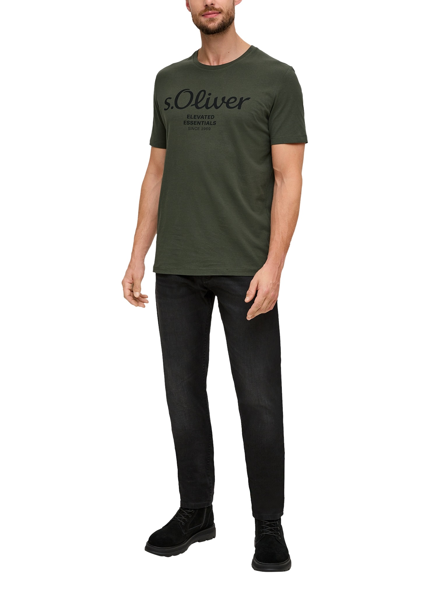 s.Oliver T-Shirt, aus atmungsaktiver Baumwolle