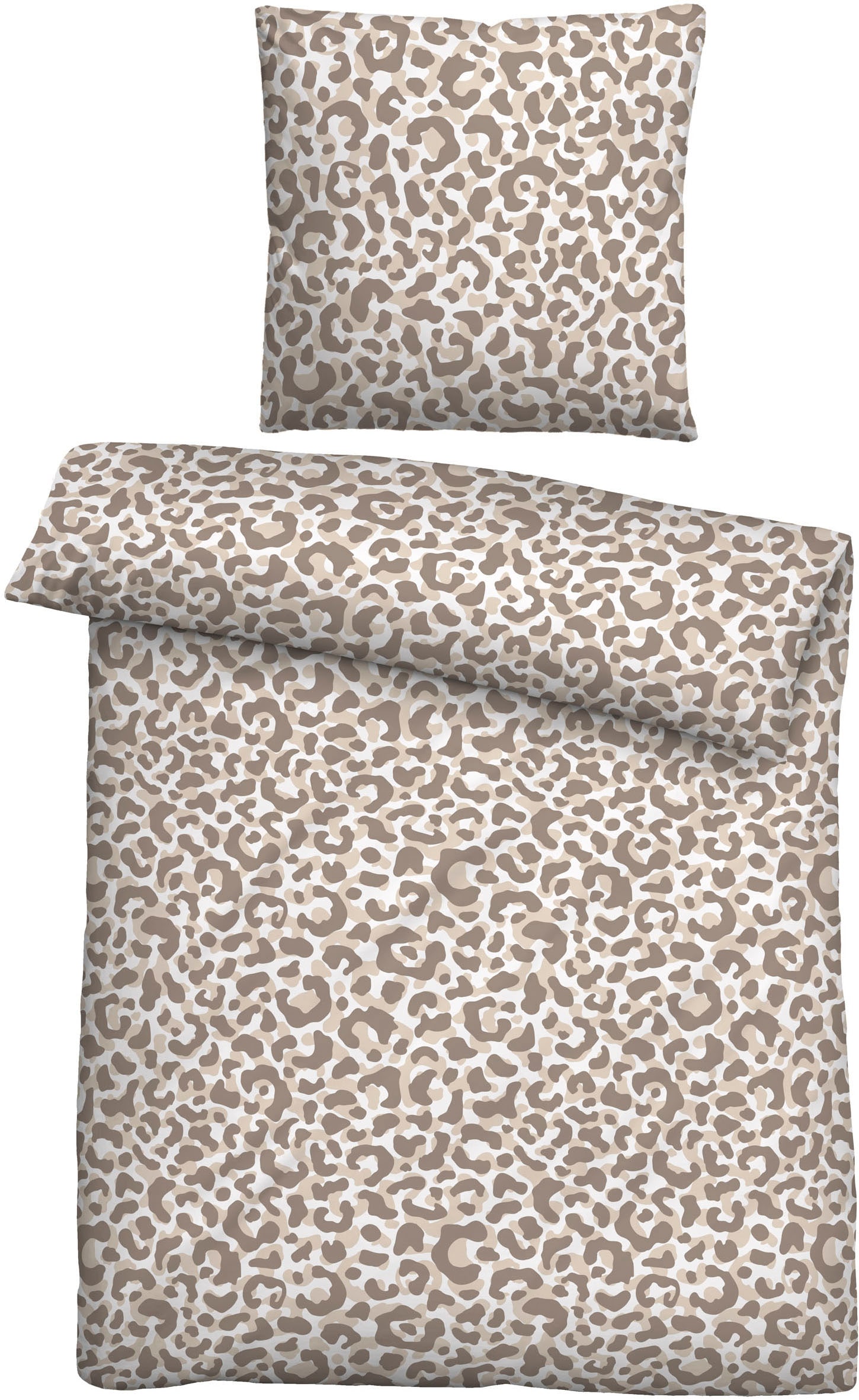 Castell - Markenbettwäsche Bettwäsche »20761« 2 absolut bügelfrei, 100% Baumwolle, mit Reißverschluss, ganzjährig