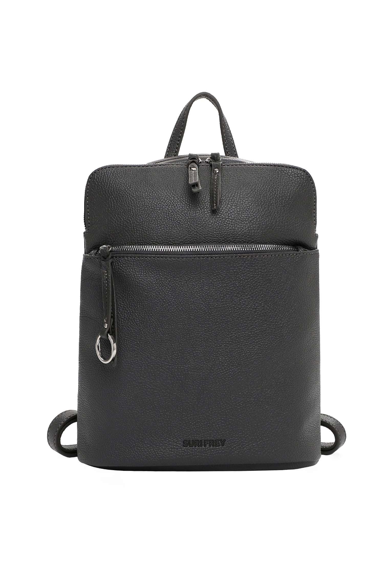 SURI FREY Rucksack "Rucksack SFY Debby", grau, Obermaterial: 60% Polyurethan PU. 40% Polyester PES., Rucksäcke