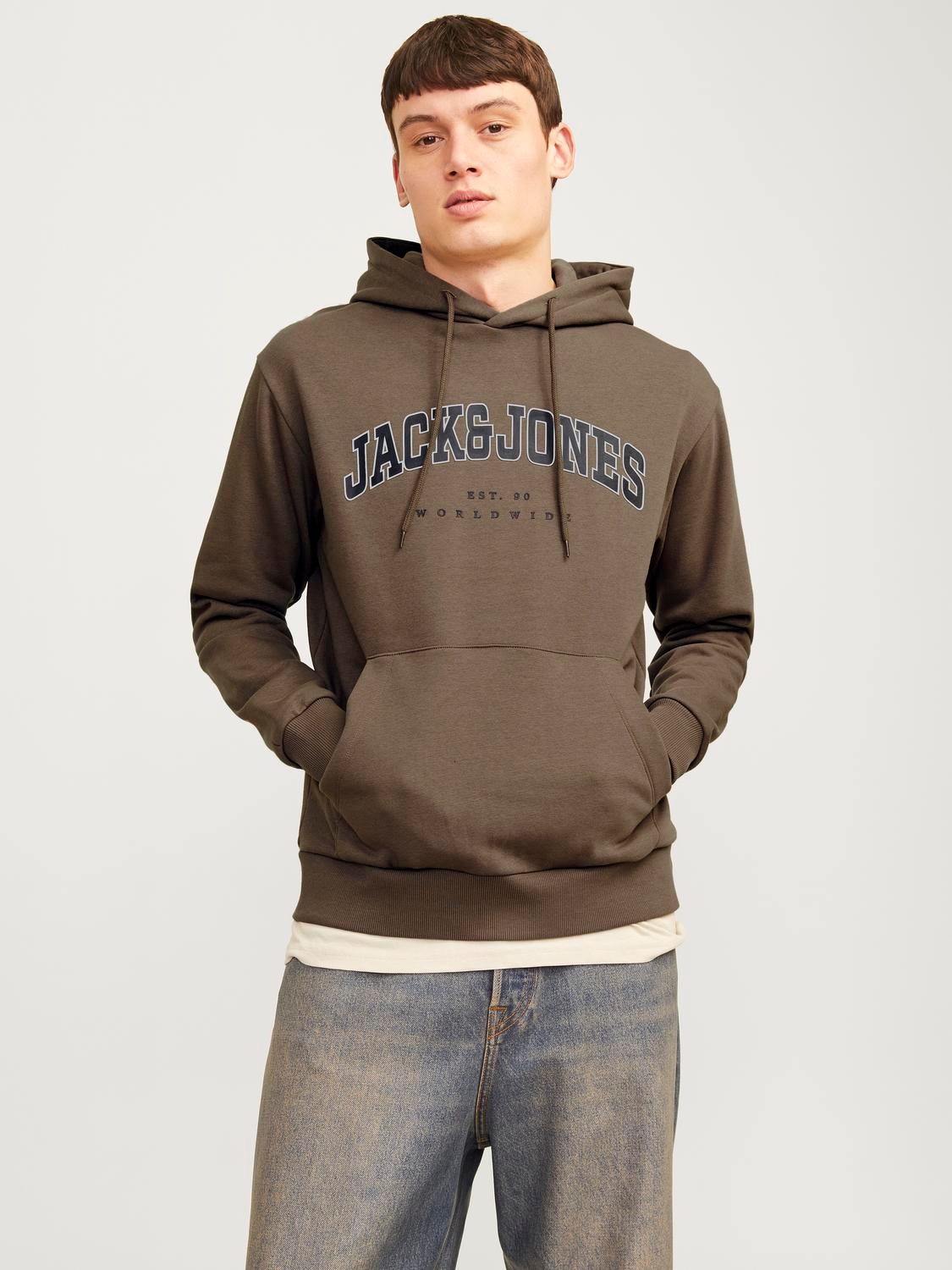 Jack & Jones Kapuzensweatshirt "JJECALEB VARSITY SWEAT HOOD NOOS" günstig online kaufen