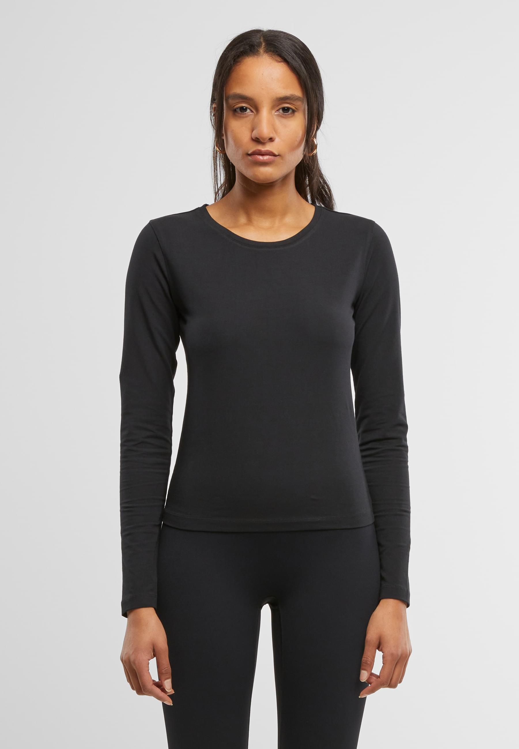 URBAN CLASSICS Longsleeve »Urban Classics Ladies Basic Super Slim Longsleeve«, (1 tlg.)