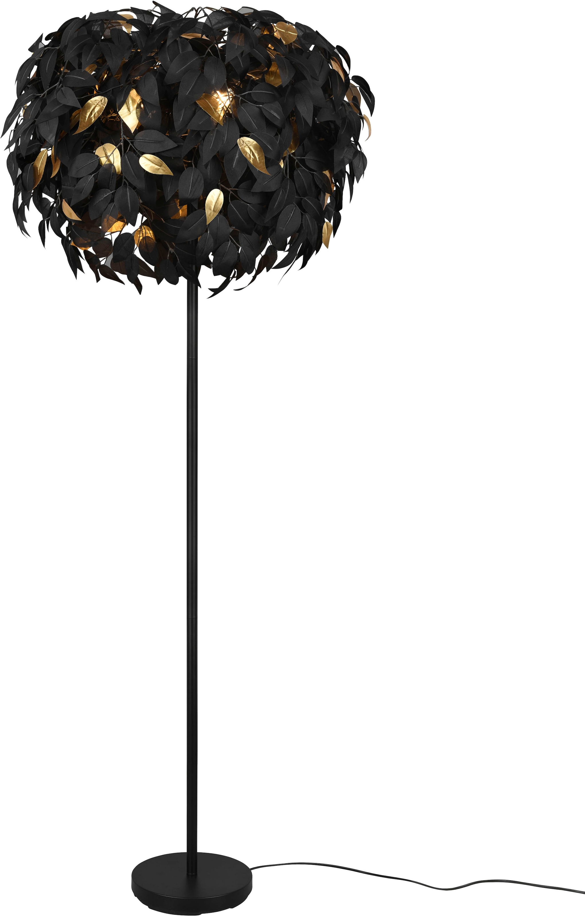 TRIO | Stehleuchte 3xE14 28W Blatt flammig-flammig, Stehlampe Design, »Leavy«, max Fußschalter, 3 BAUR Leuchten exkl