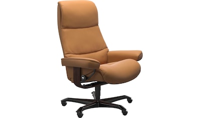 Stressless® Relaxsessel »View«, (Set, Relaxsessel mit Hocker), mit Signature  Base, Größe S,Gestell Braun kaufen | BAUR