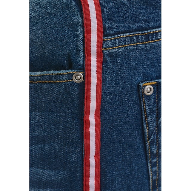 Gulliver Bequeme Jeans »Casual Denim Hose«, mit kontrast Seitenstreifen  online kaufen | BAUR