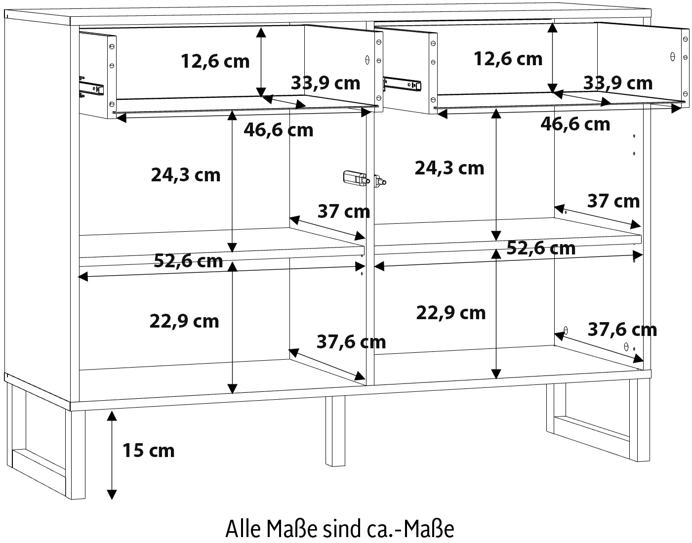 FORTE Sideboard »Bretania«
