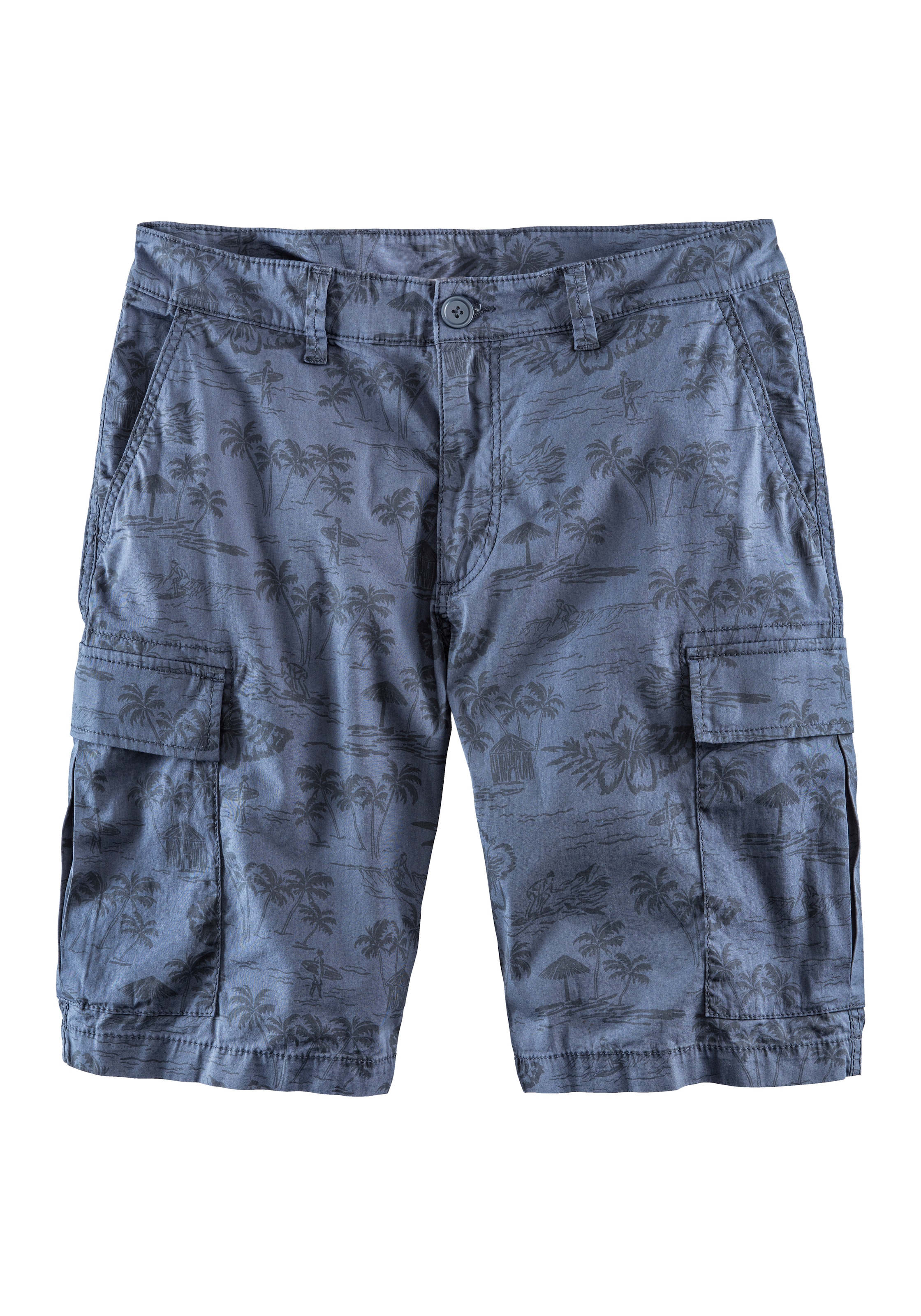 John Devin Cargoshorts, kurze Hose aus elastischer Baumwolle, modisch bedruckt
