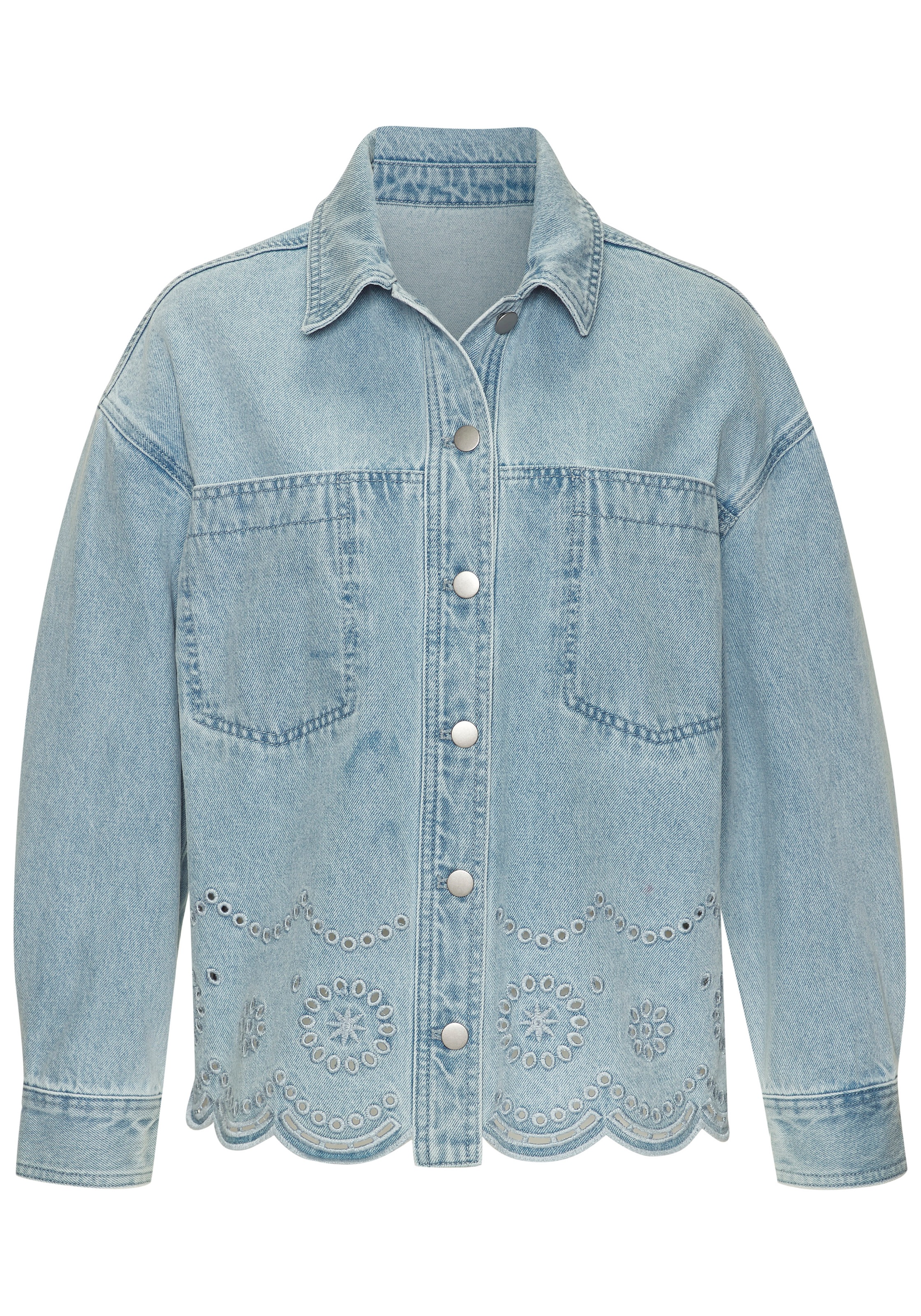 Buffalo Jeansjacke, mit Stickereidetails günstig online kaufen