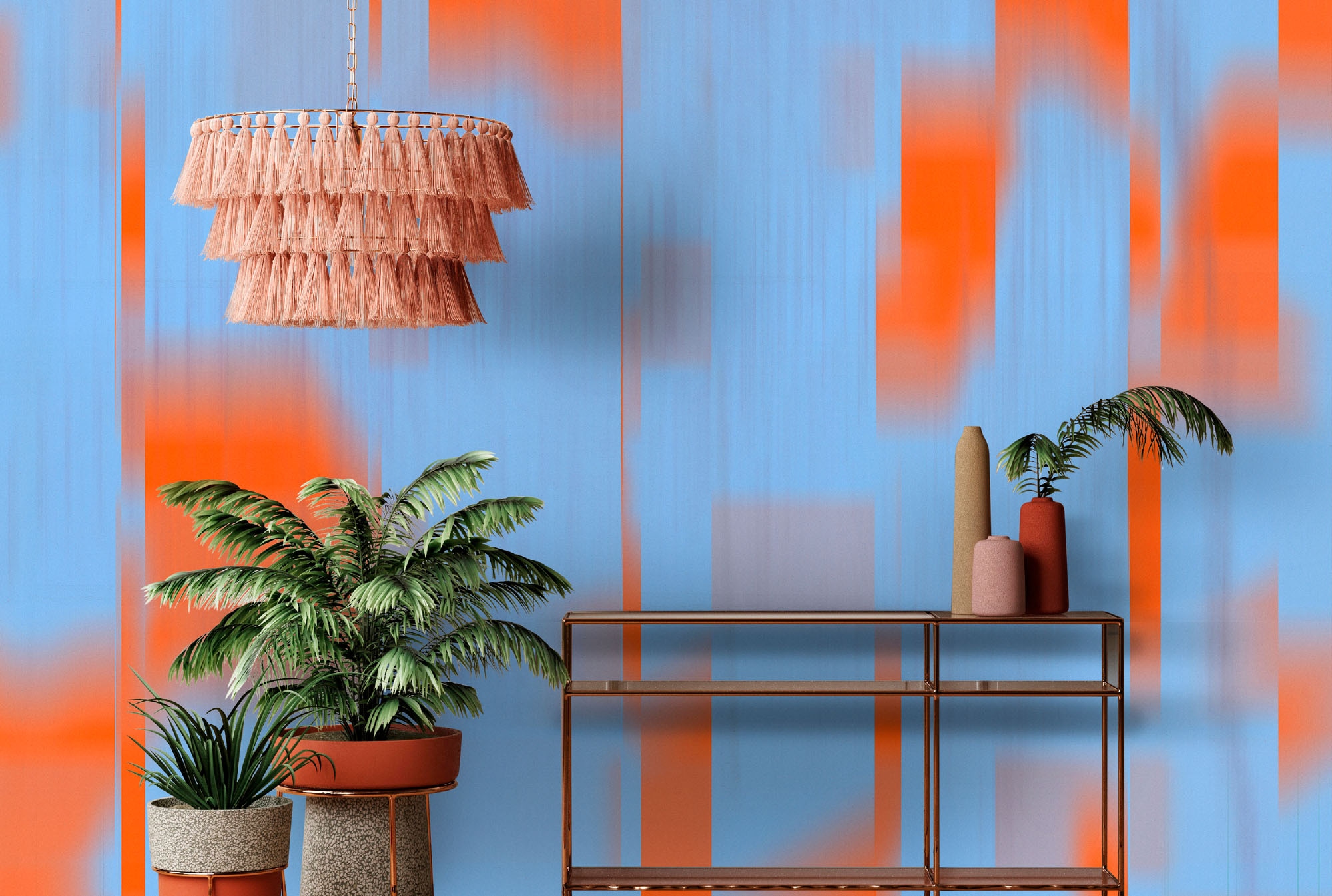 living walls Fototapete »Walls by Patel 5 Fototapete Abstrakter Neon-Farbverlauf« abstrakt glatt Abstrakter Neon-Farbverlauf auf 200 g/m² Premium-Vlies