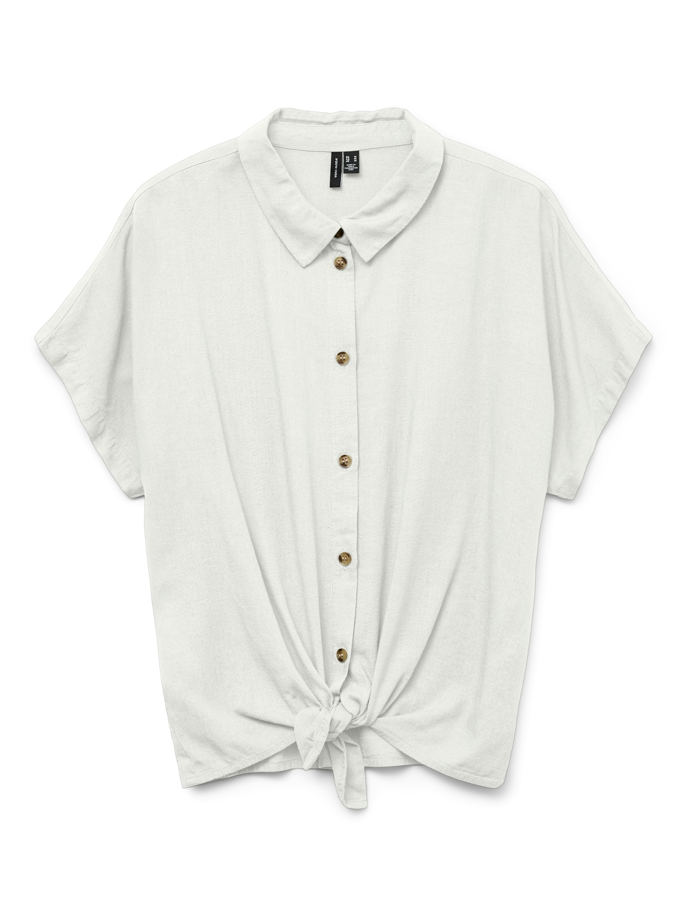 Vero Moda Kurzarmbluse »VMTHEA SS TIE SHIRT WVN NOOS« Viskosemischung, loose fit