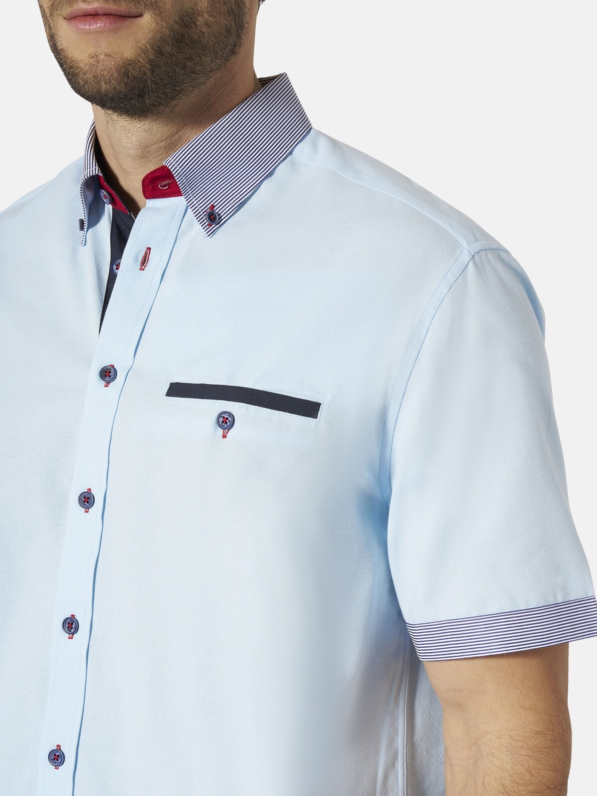 Babista Florevetto Short Sleeve Shirt Light Blue M 3