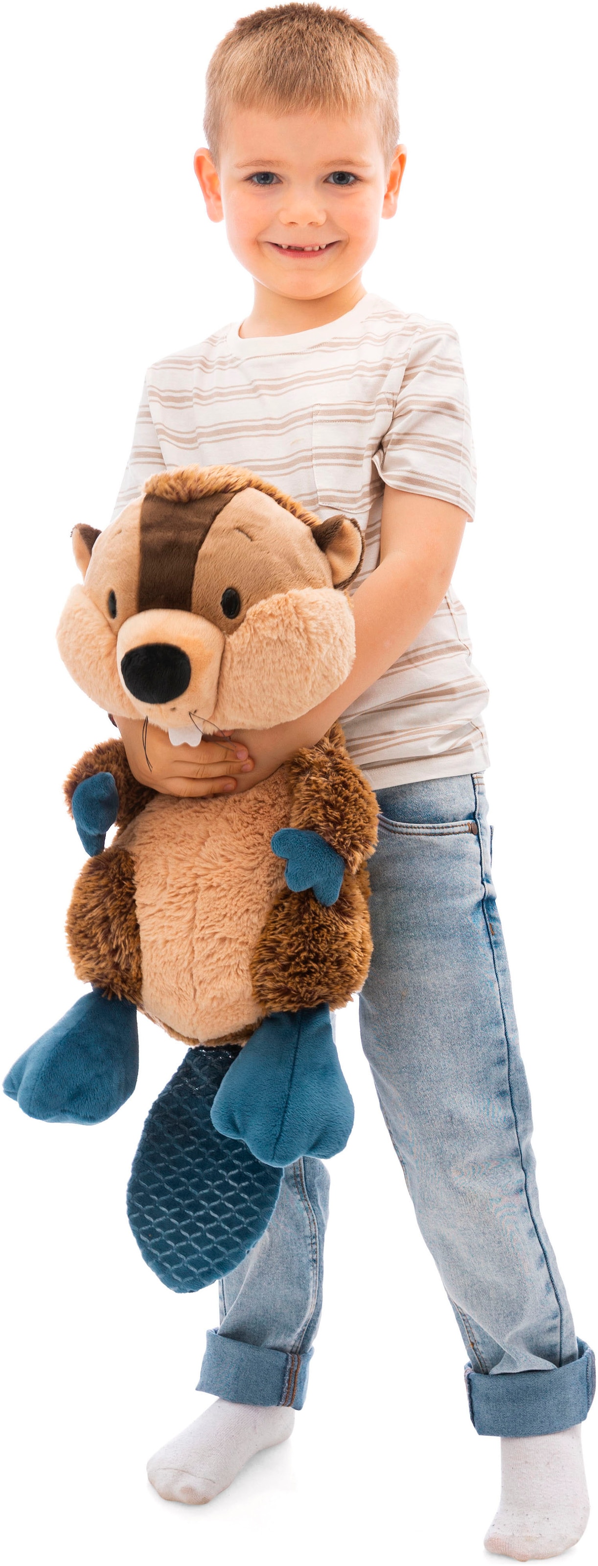 Nici Kuscheltier »Forest Friends, Biber Harry Woodsnacker, 45 cm schlenkernd«, schlenkernd; enthält recyceltes Material
