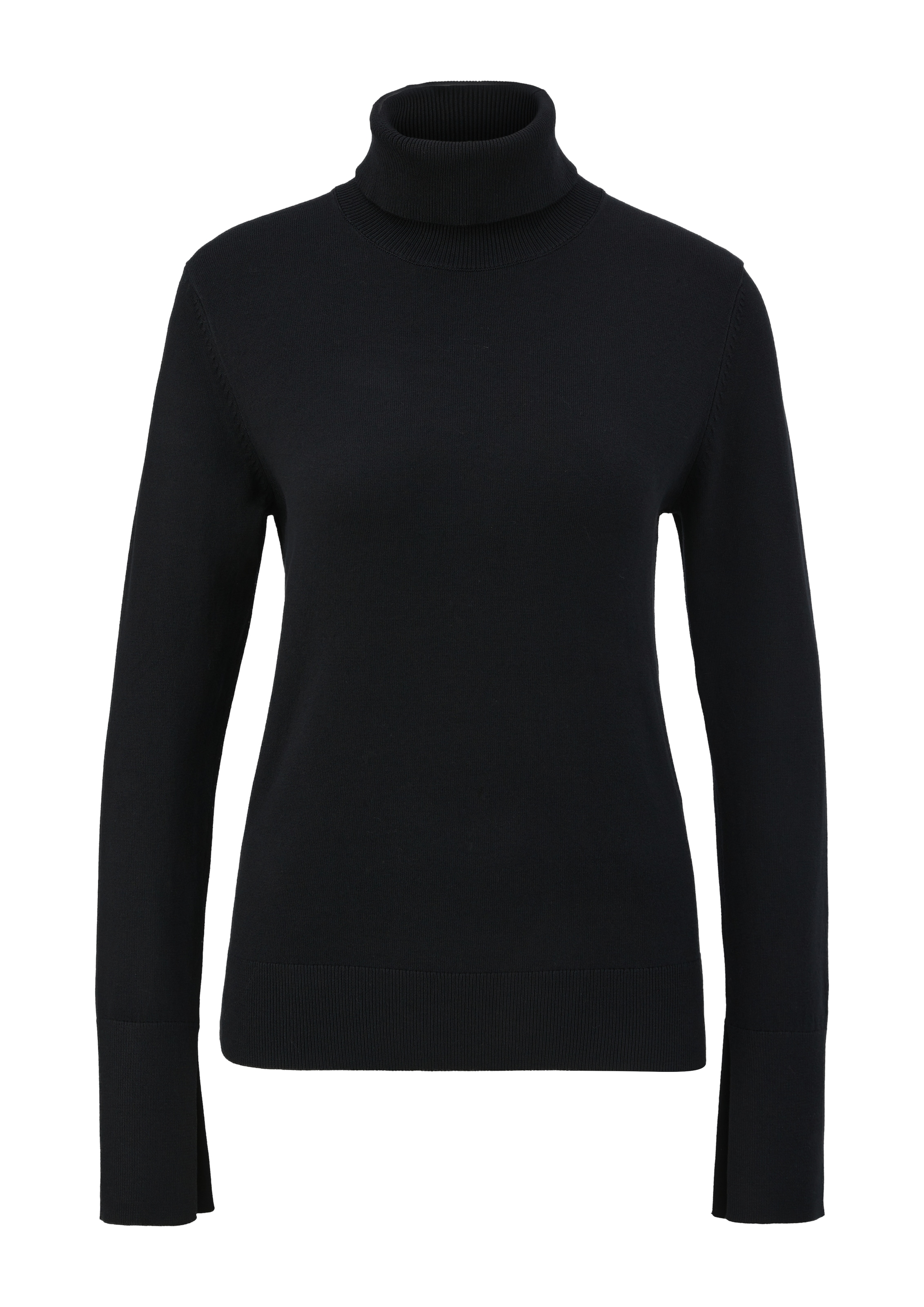 s.Oliver BLACK LABEL Rollkragenpullover, in melierter Optik