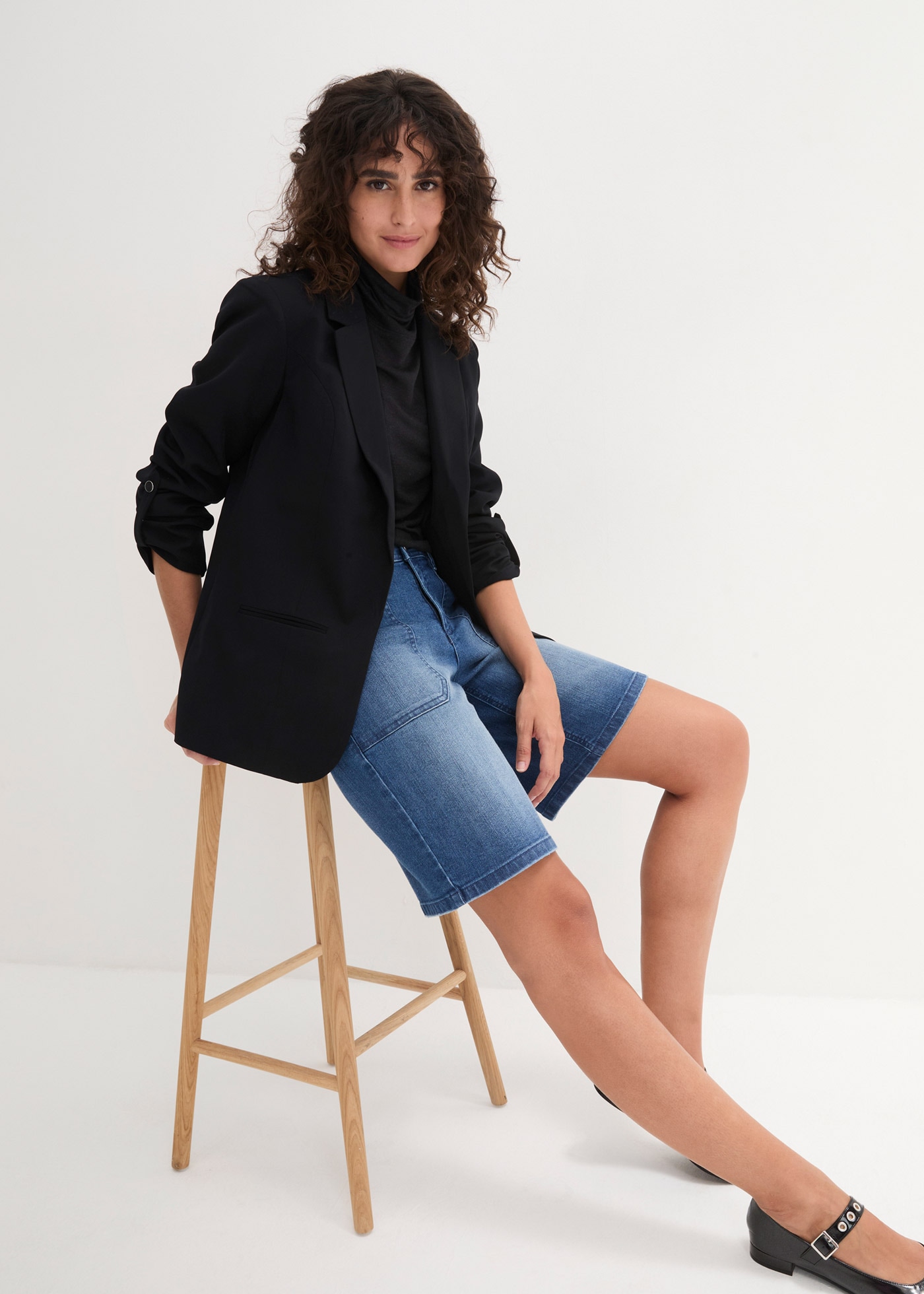 bonprix Jackenblazer »Blazer« mit klassischem Reverskragen, mit Stretch-Material