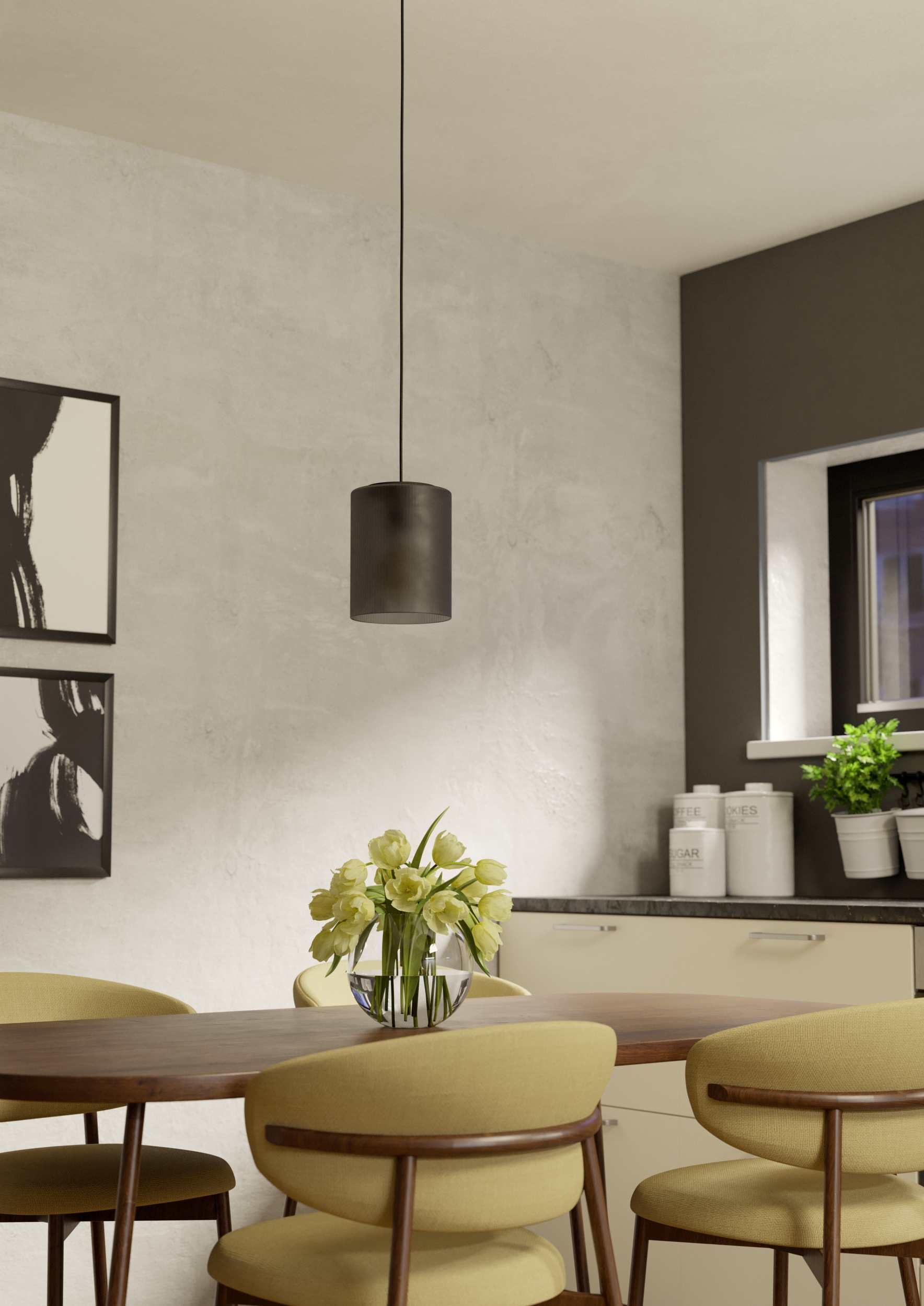 EGLO Hängeleuchte »COLOMERA Pendellampe - Stahl - E27 - 1X40W - IP20« E27 1 Stk. Hängelampe, Deckenlampe, Wohnzimmer, Esszimmer, H110 x Ø15 cm