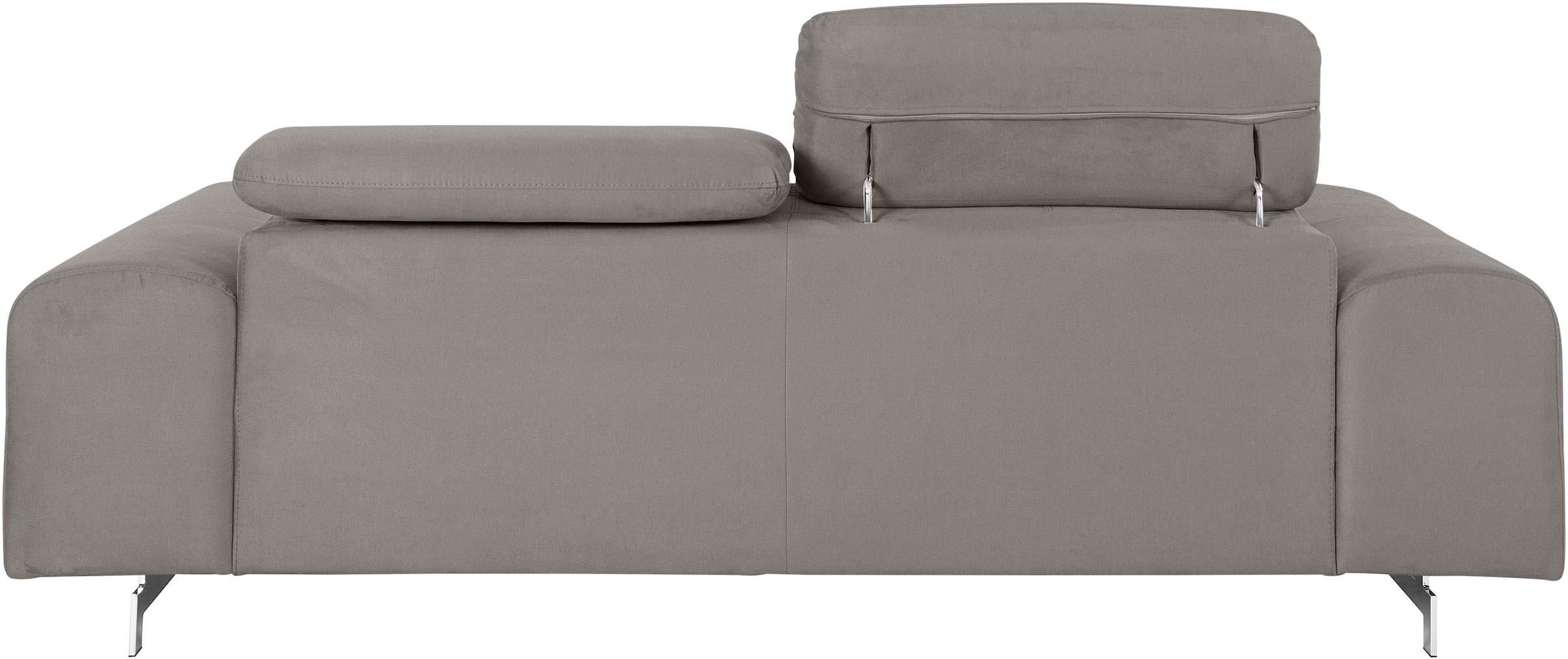 COTTA 3-Sitzer »Chef«, Big-Sofa mit Kopfteilverstellung, edle Metallkufen