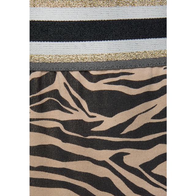 s.Oliver Pyjama, (2 tlg., 1 Stück), lange Hose mit Animal-Print bestellen |  BAUR