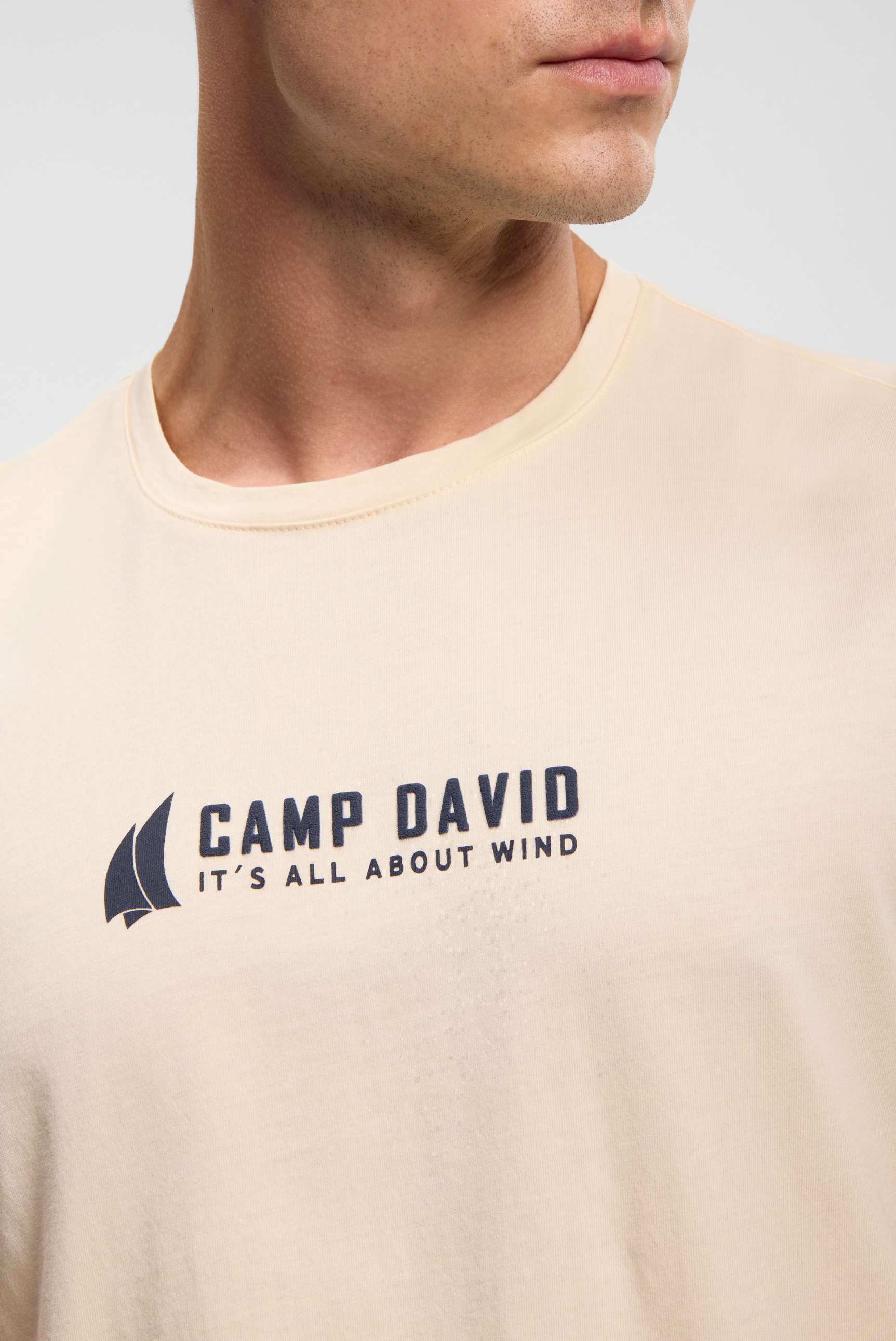 CAMP DAVID Rundhalsshirt aus Baumwolle