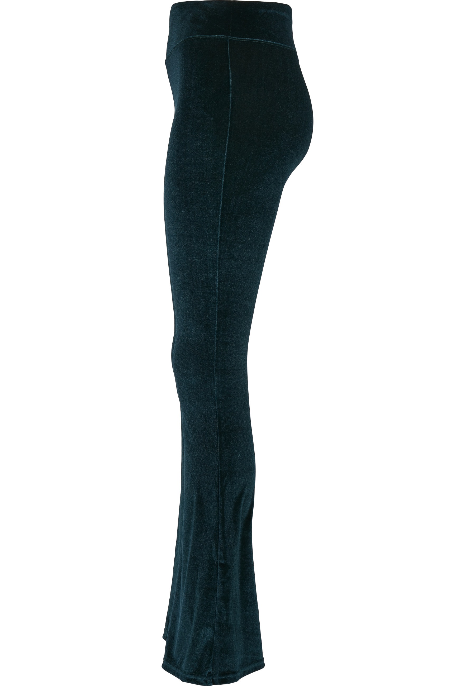 URBAN CLASSICS Leggings »Urban Classics Damen Ladies High Waist Velvet Boot Cut Leggings«