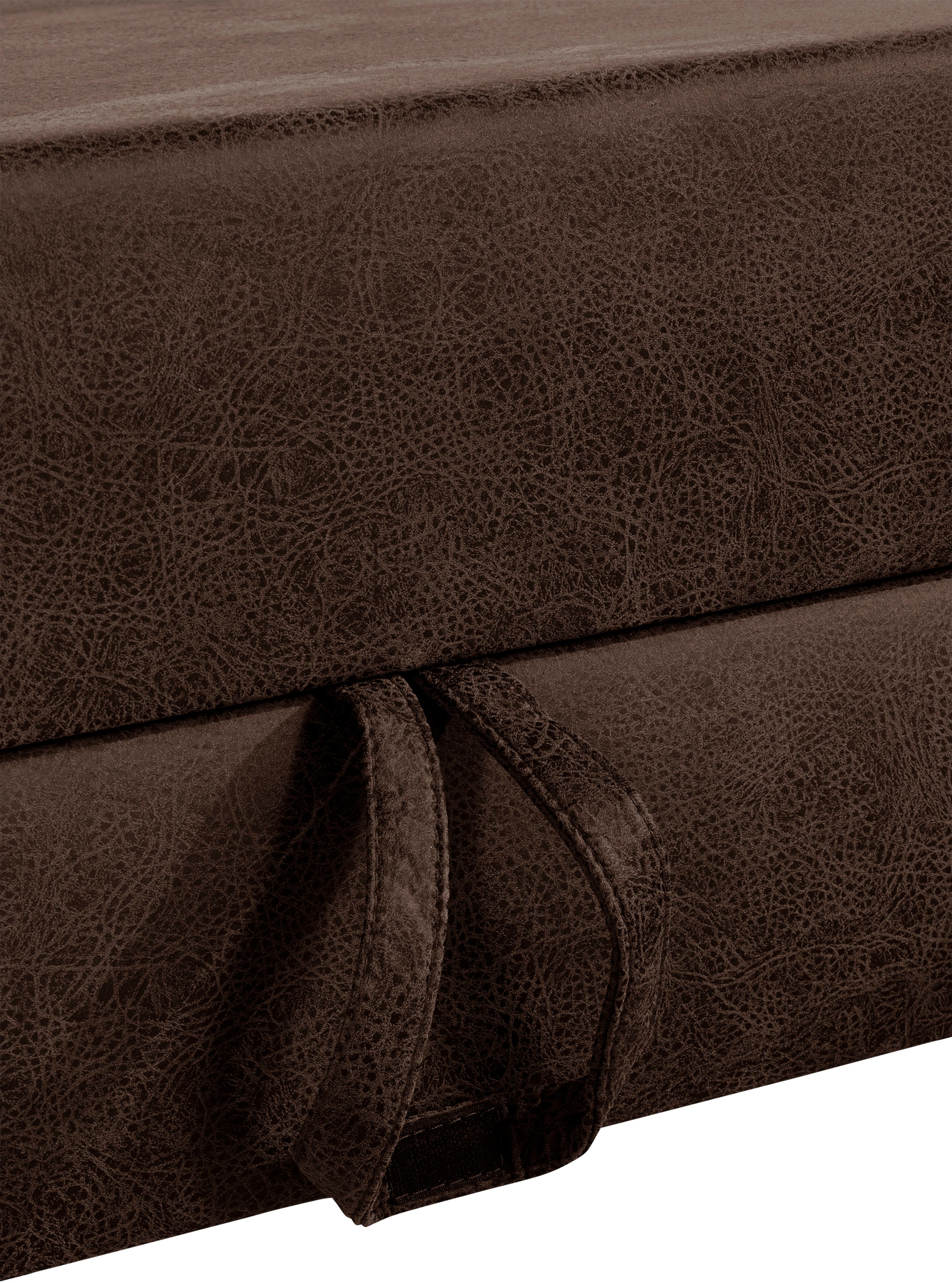 sit&more Ecksofa »Bologna L-Form«, Kopfteilverstellung, wahlweise mit Bettfunktion und Schubkasten